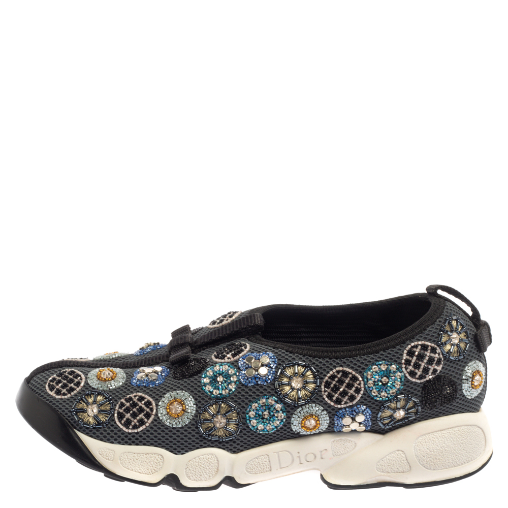 

Dior Light Grey Mesh Fusion Sneakers Size