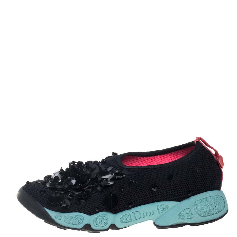 

Dior Black Mesh Fusion Sneakers Size