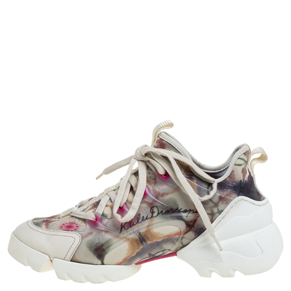 

Dior Multicolor Neoprene And Transparent PVC D Connect Kaleidoscopic Sneakers Size