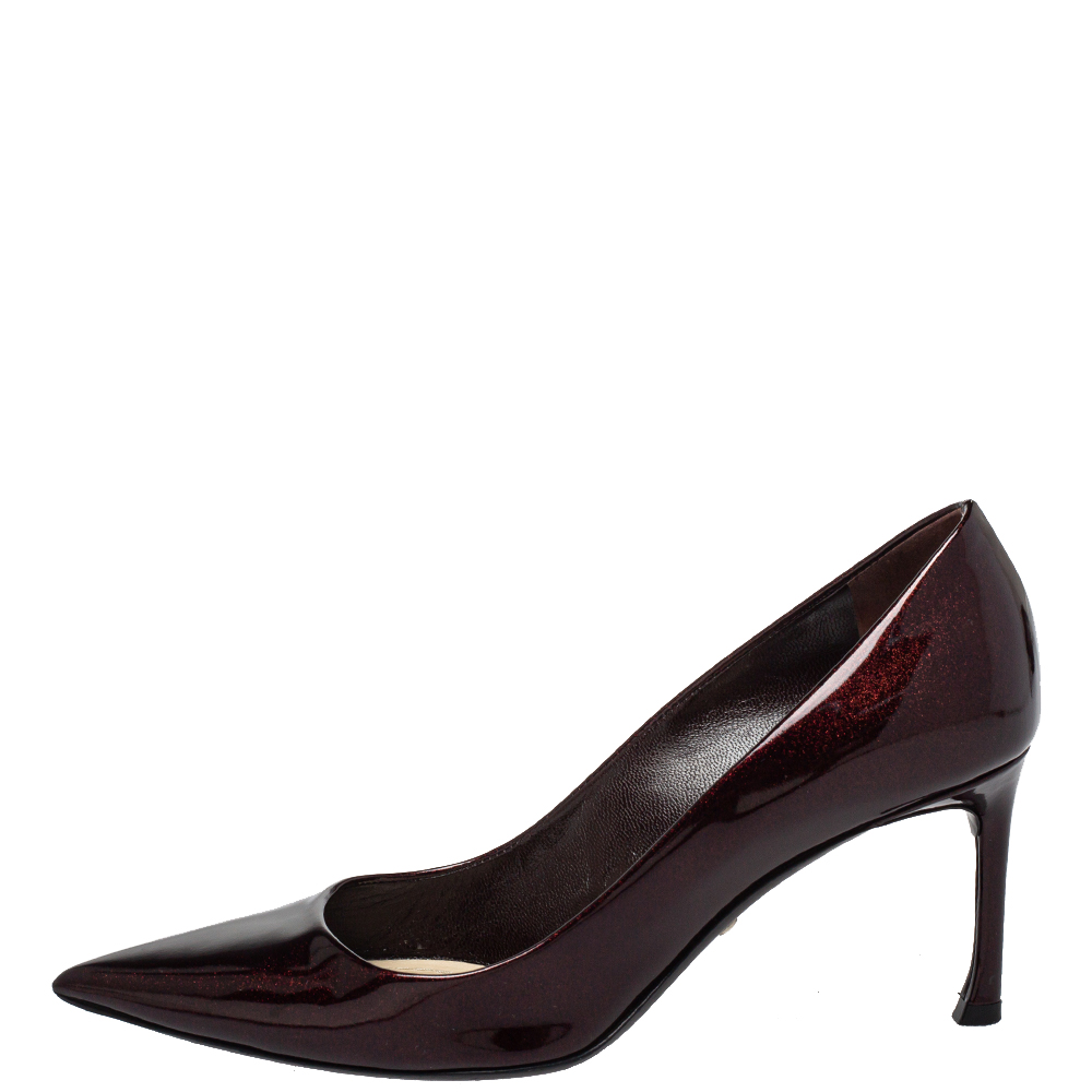 

Dior Brown Patent Leather Pointed Toe Pumps Size
