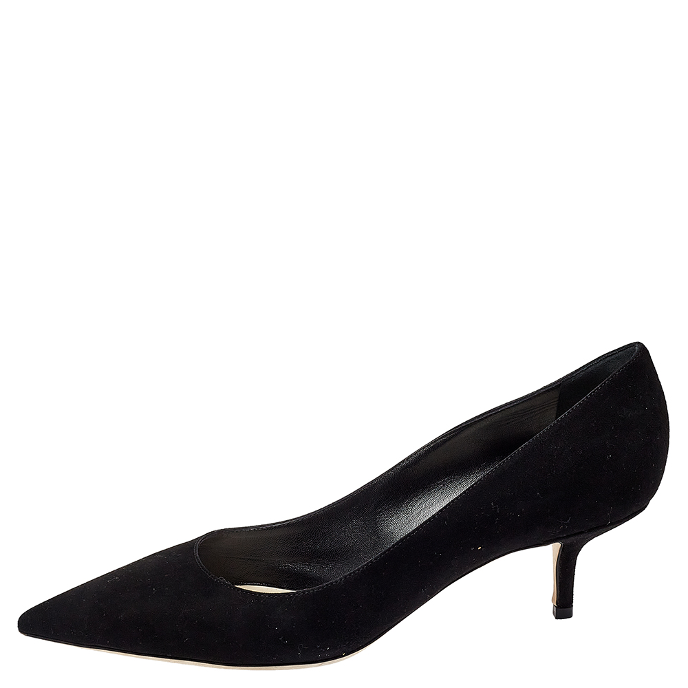 

Dior Black Suede Pointed Toe Pumps Size