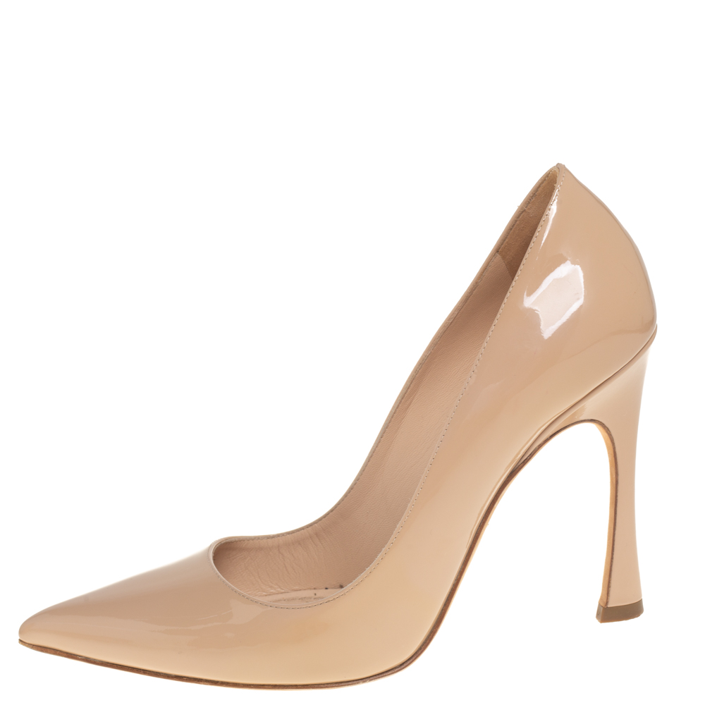 

Dior Beige Patent Leather Pointed Toe Pumps Size