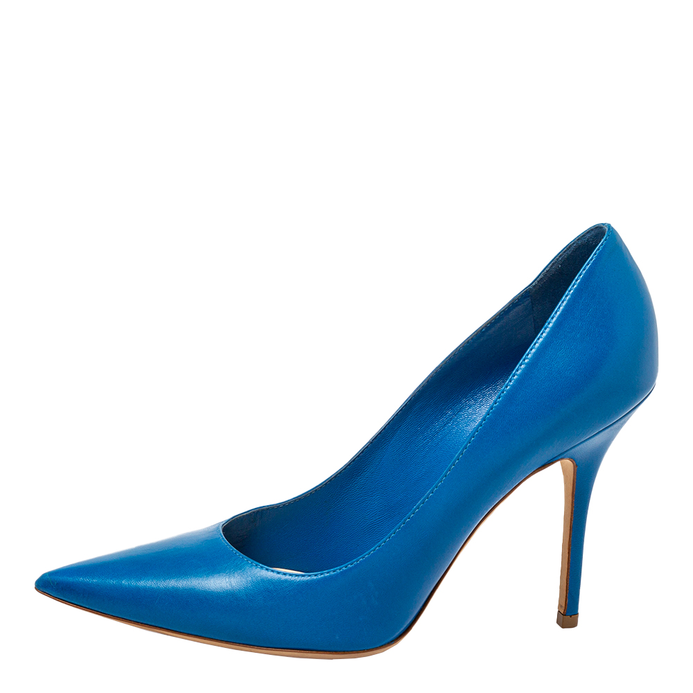 

Dior Blue Leather Pointed Toe Pumps Size
