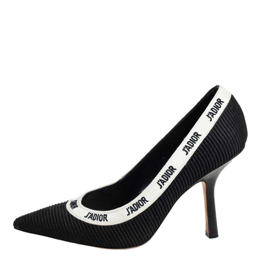 

Dior Black/White Fabric J'Adior Pumps Size