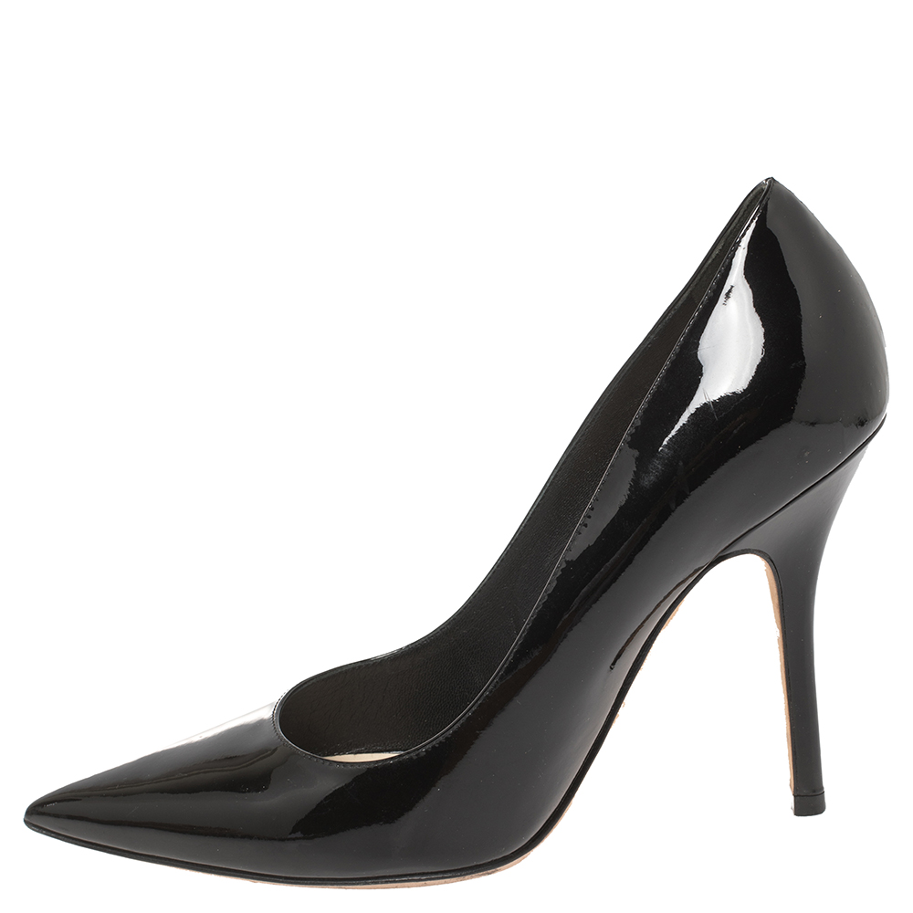 

Dior Black Patent Leather Pointed Toe Pumps Size
