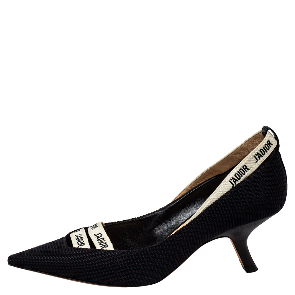

Dior Black/White Fabric J'Adior Pumps Size