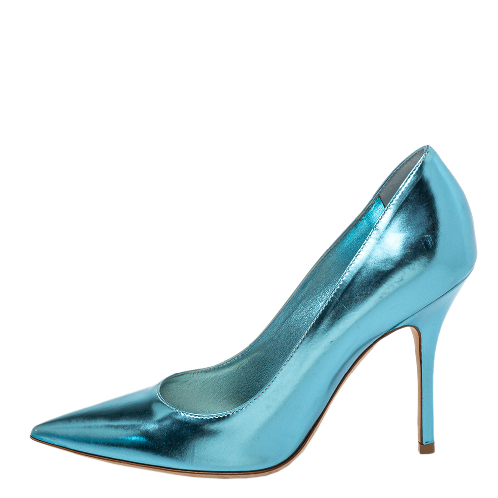 

Dior Blue Patent Leather Pointed Toe Pumps Size