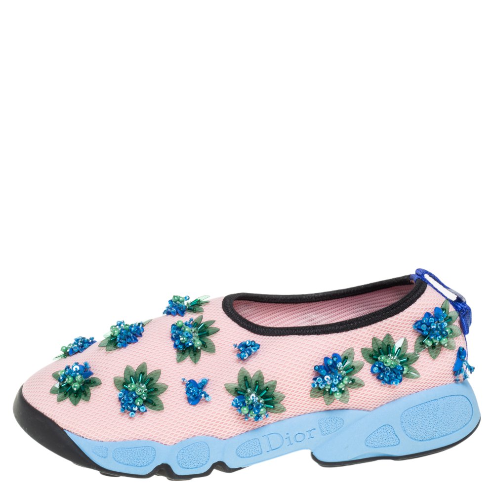 

Dior Pink Mesh Fusion Sneakers Size
