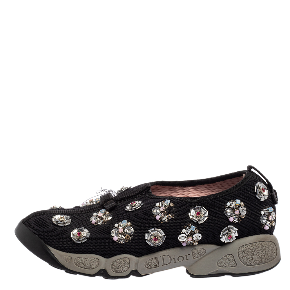 

Dior Black Mesh Fusion Sneakers Size