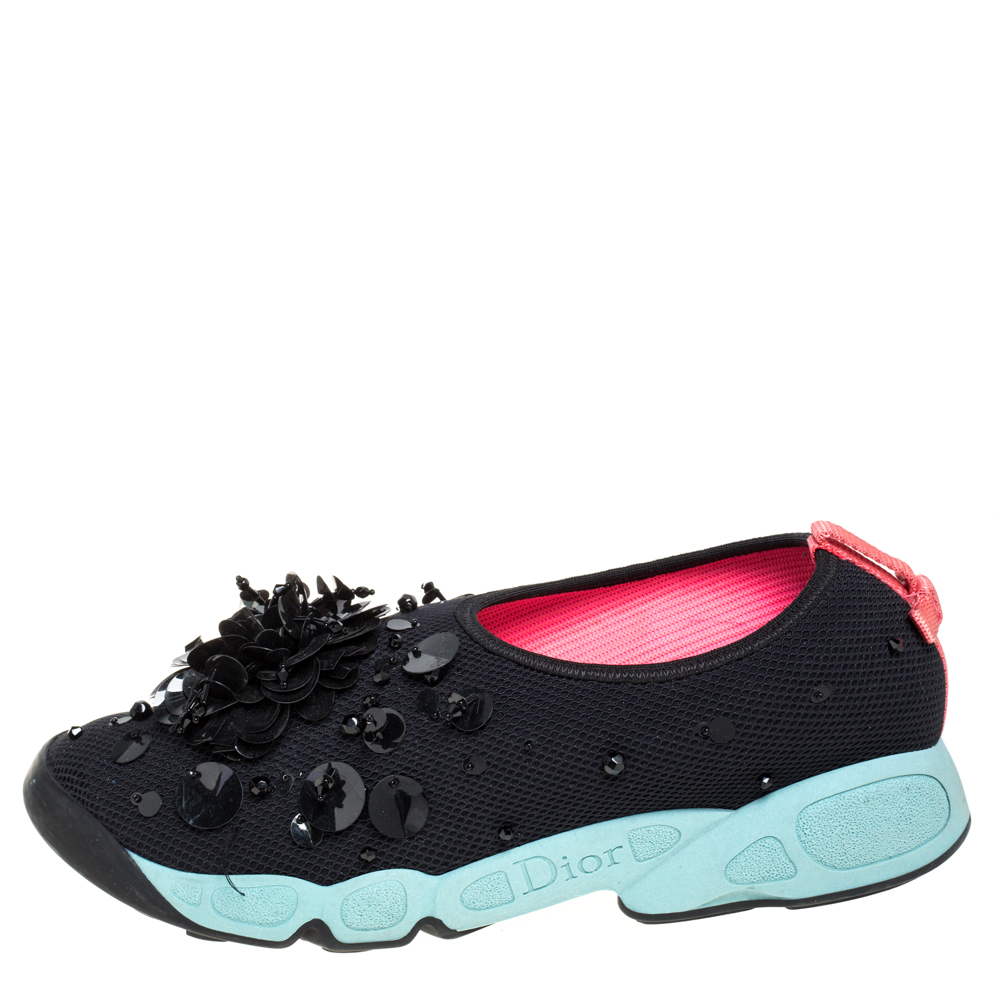 

Dior Black Mesh Fusion Sneakers Size