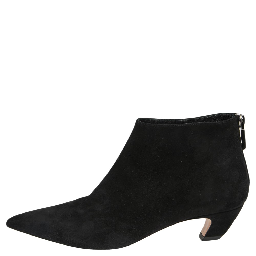 

Dior Black Suede I-Dior Ankle Boots Size