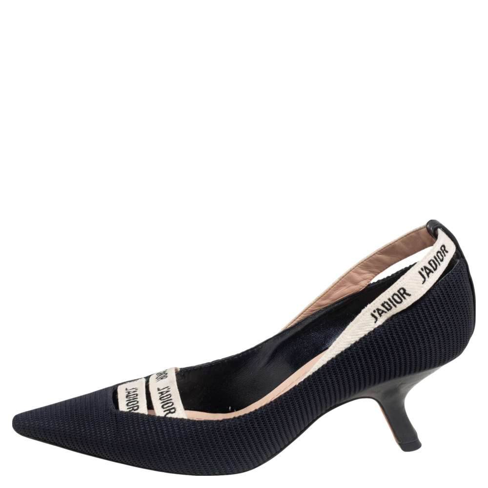 

Dior Black Canvas J'adior Pumps Size