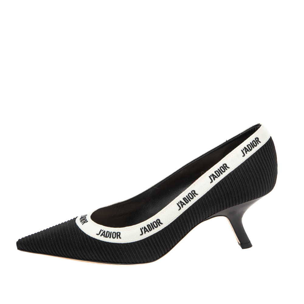 

Dior Black Canvas J'adior Pumps Size