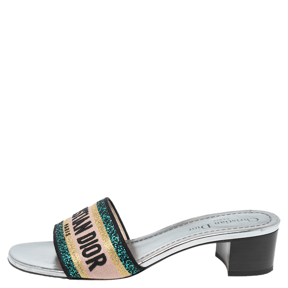 

Dior Multicolour Canvas D-way Slide Sandals Size, Multicolor