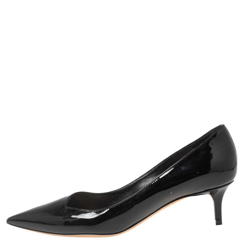 

Dior Black Patent Leather Pointed-Toe Pumps Size