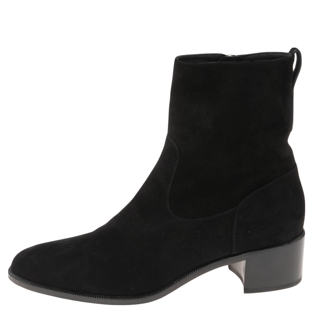 

Dior Black Suede Zip Ankle Boots Size