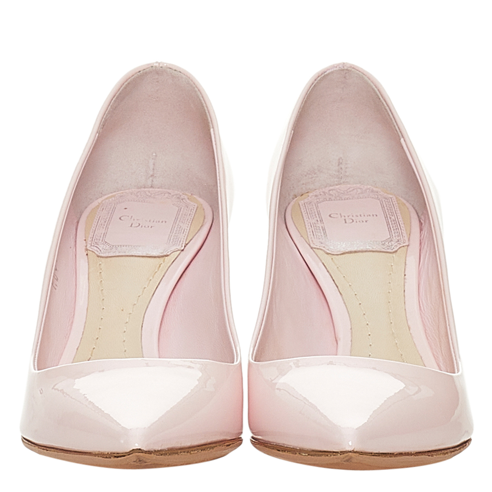 

Dior Pink Patent Leather Pumps Size EU  1/2