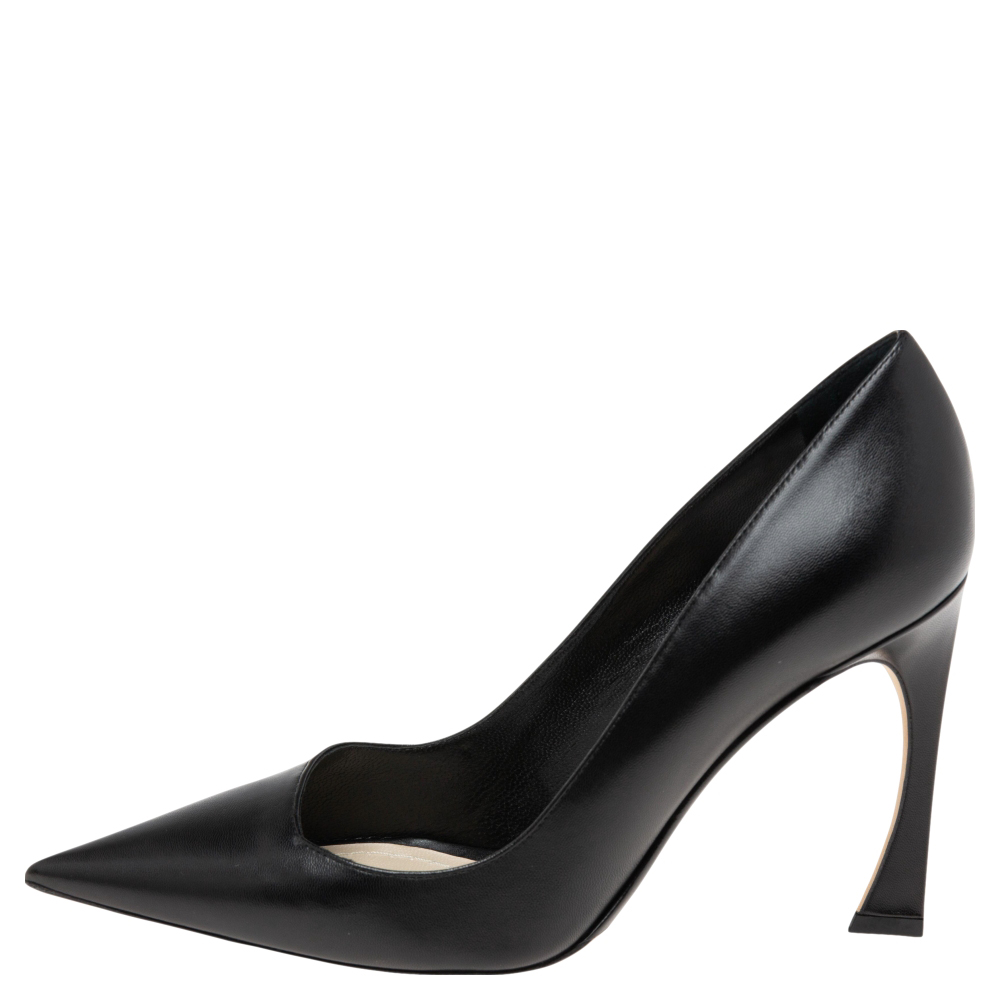 

Dior Black Leather Attract Pointed Toe Pumps Size