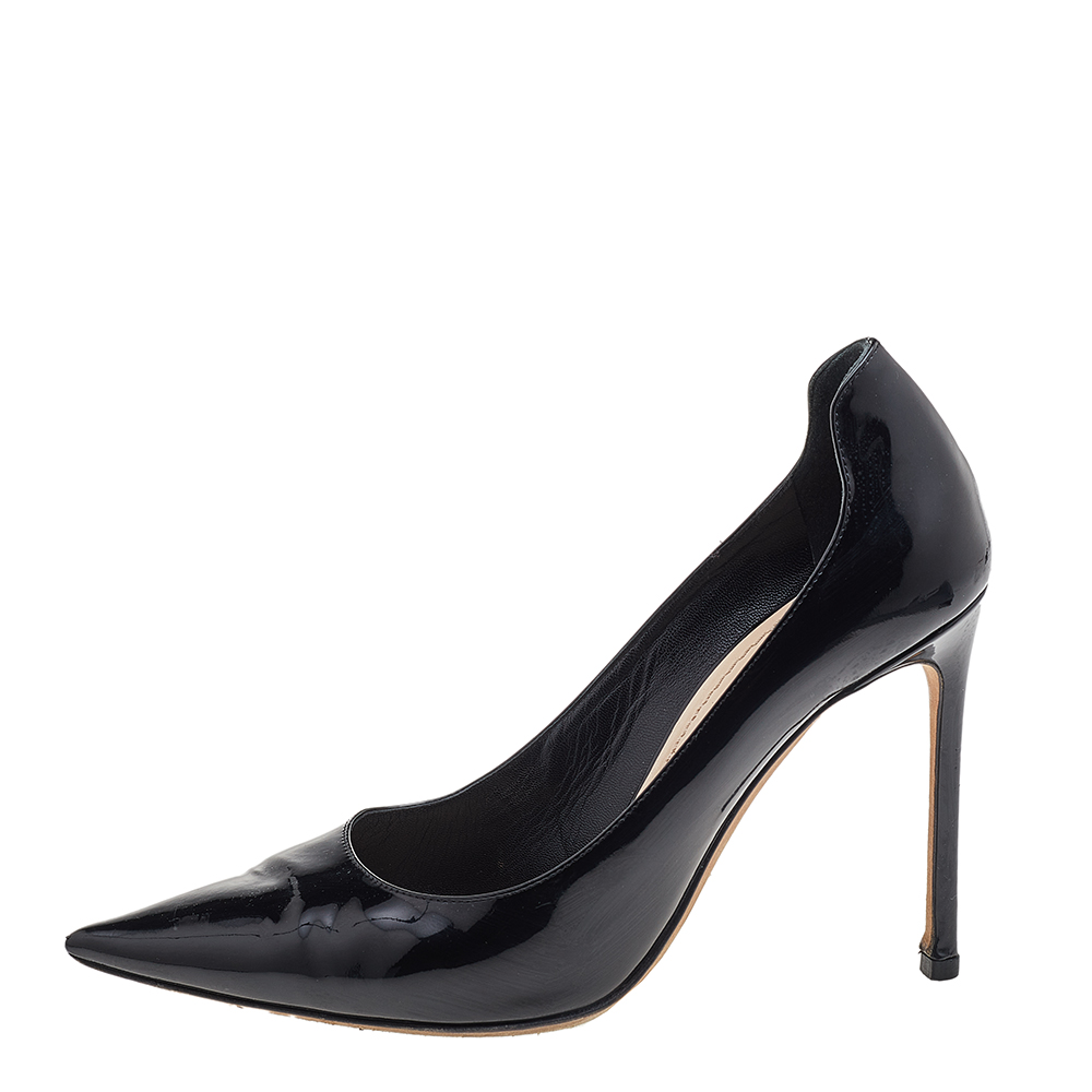 

Dior Black Patent Leather Pointed Toe Pumps Size