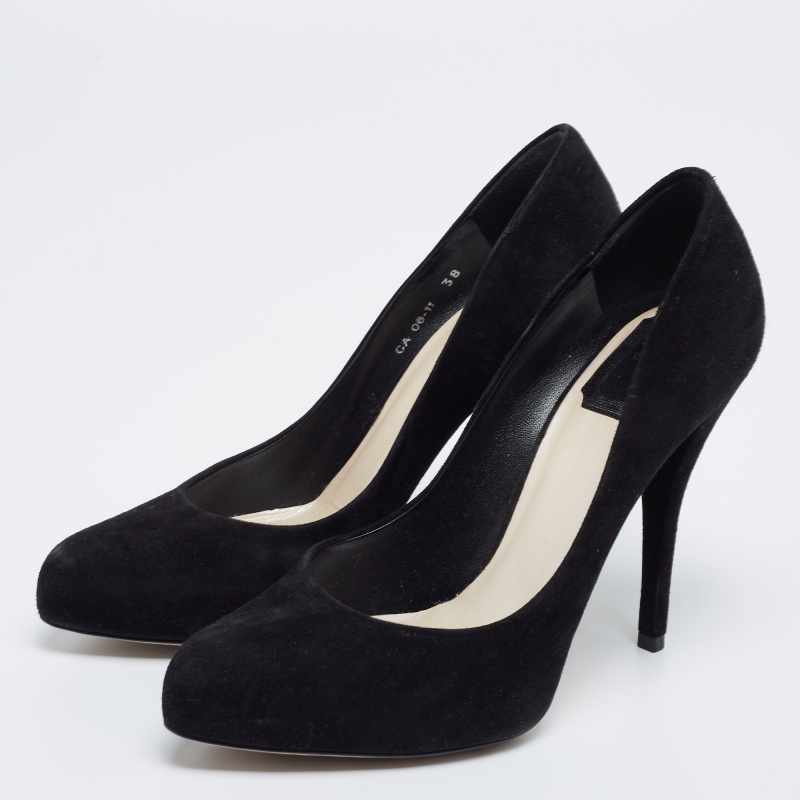 

Dior Black Suede Miss Dior Pointed Toe Pumps Size