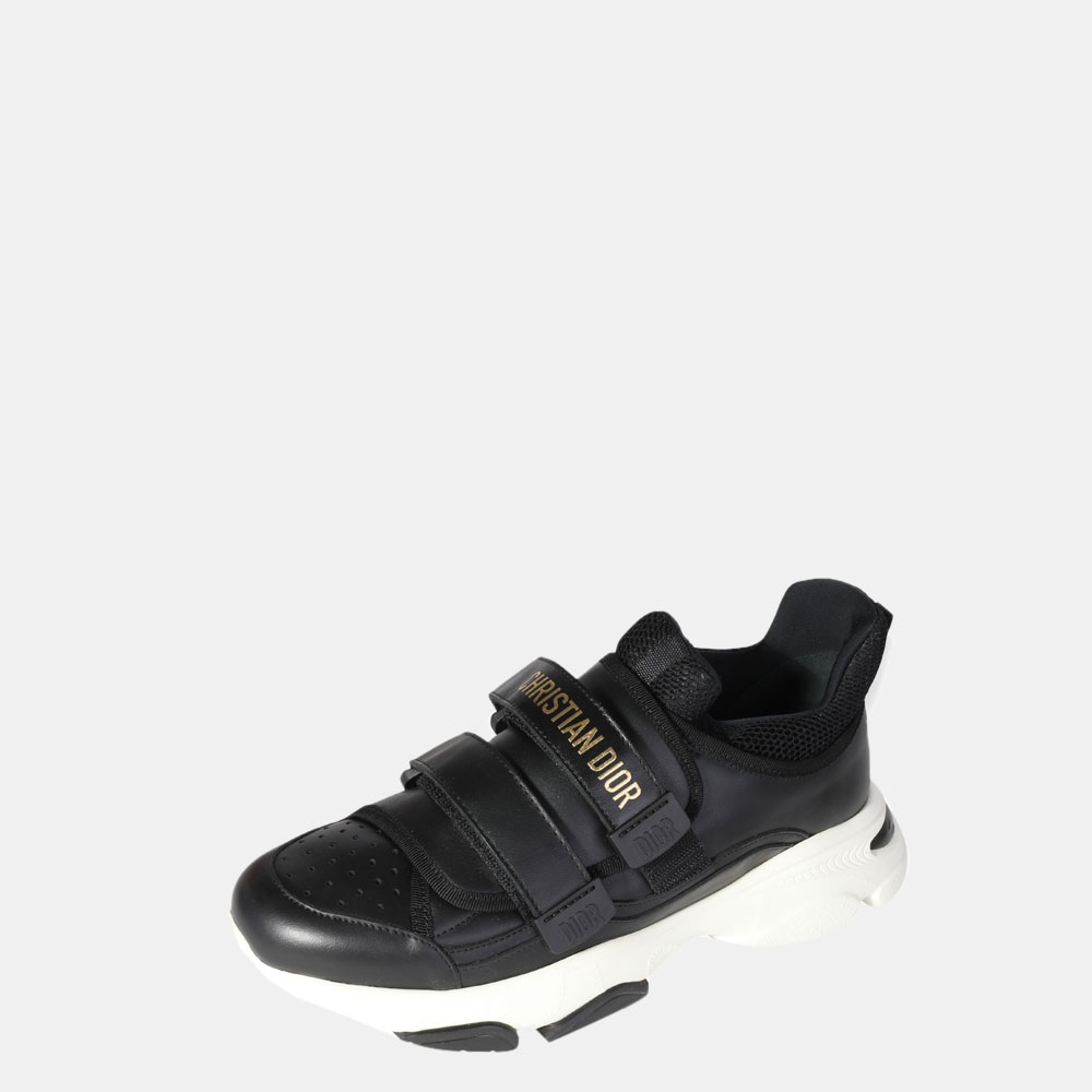 

Dior Black Leather D-Wander Sneakers EU