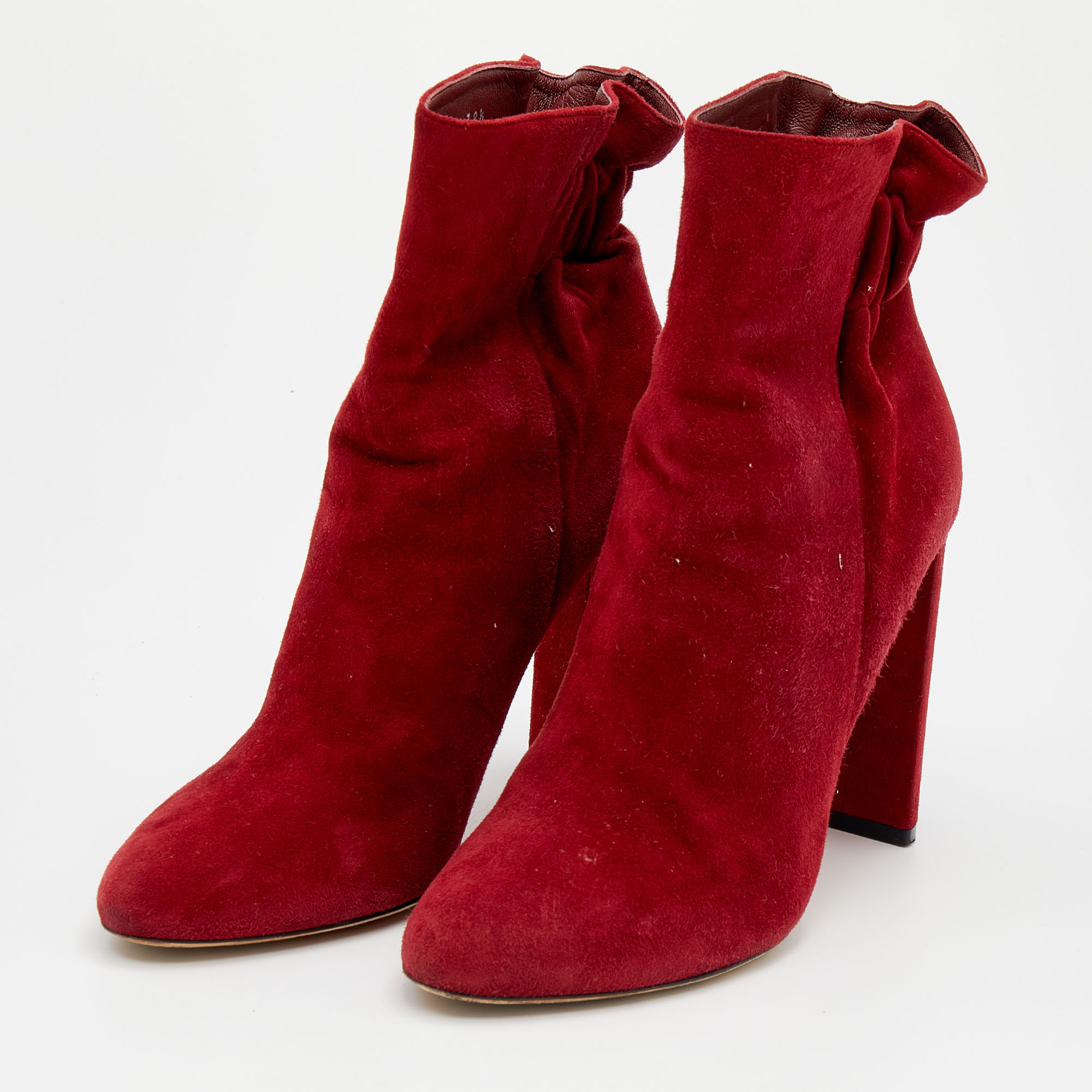 

Dior Red Suede Ankle Length Boots Size
