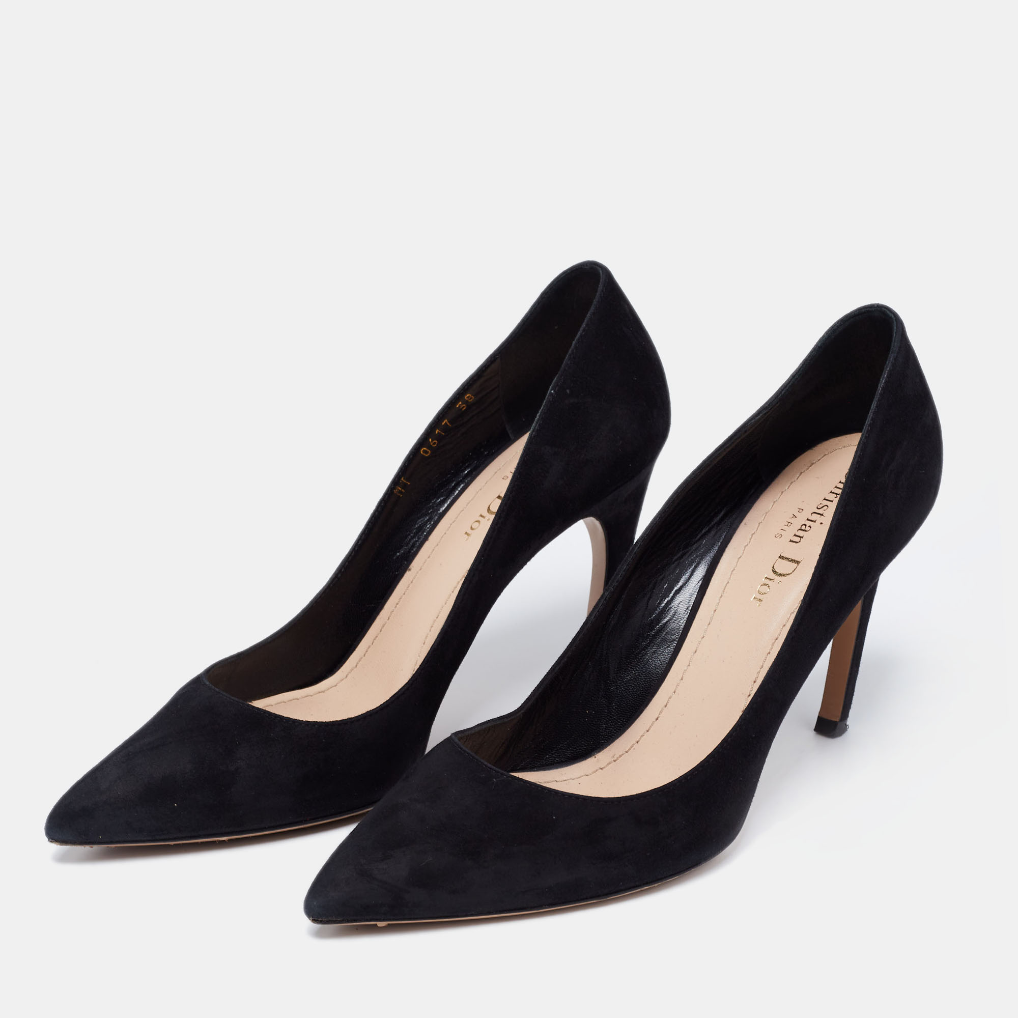 

Dior Black Suede Songe Pumps Size