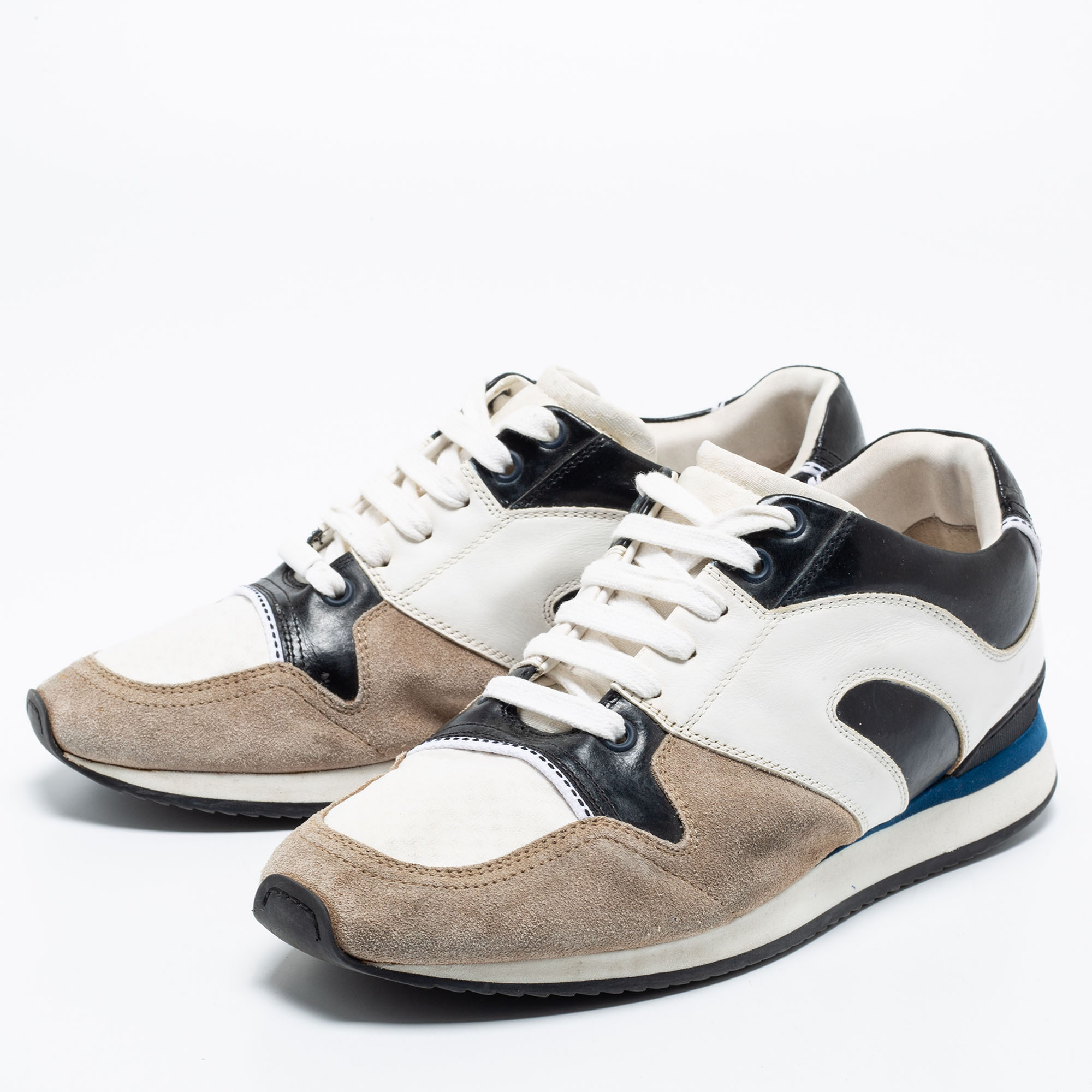 

Dior Multicolor Suede And Leather Low Top Sneakers Size