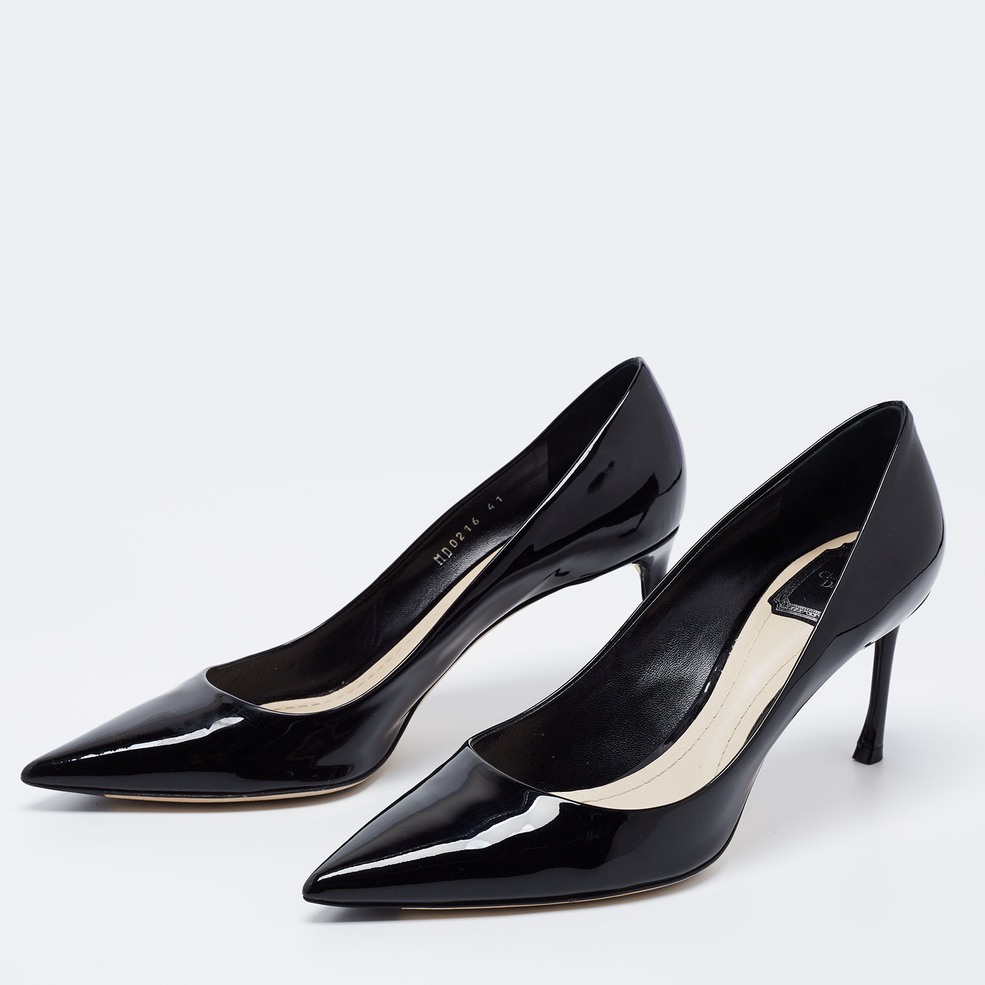 

Dior Black Patent Leather Pointed Toe Pumps Size