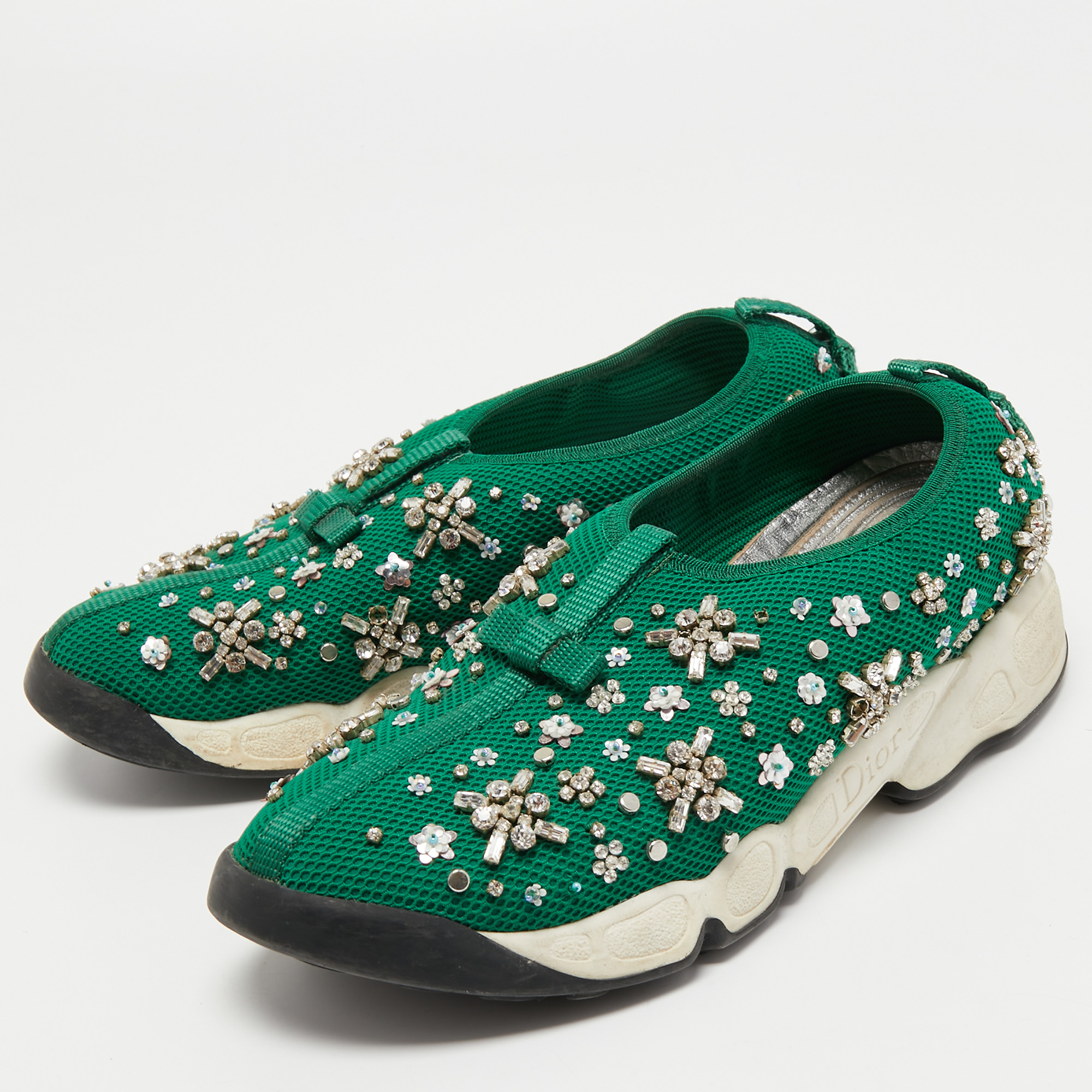 

Dior Green Mesh Fusion Sneakers Size