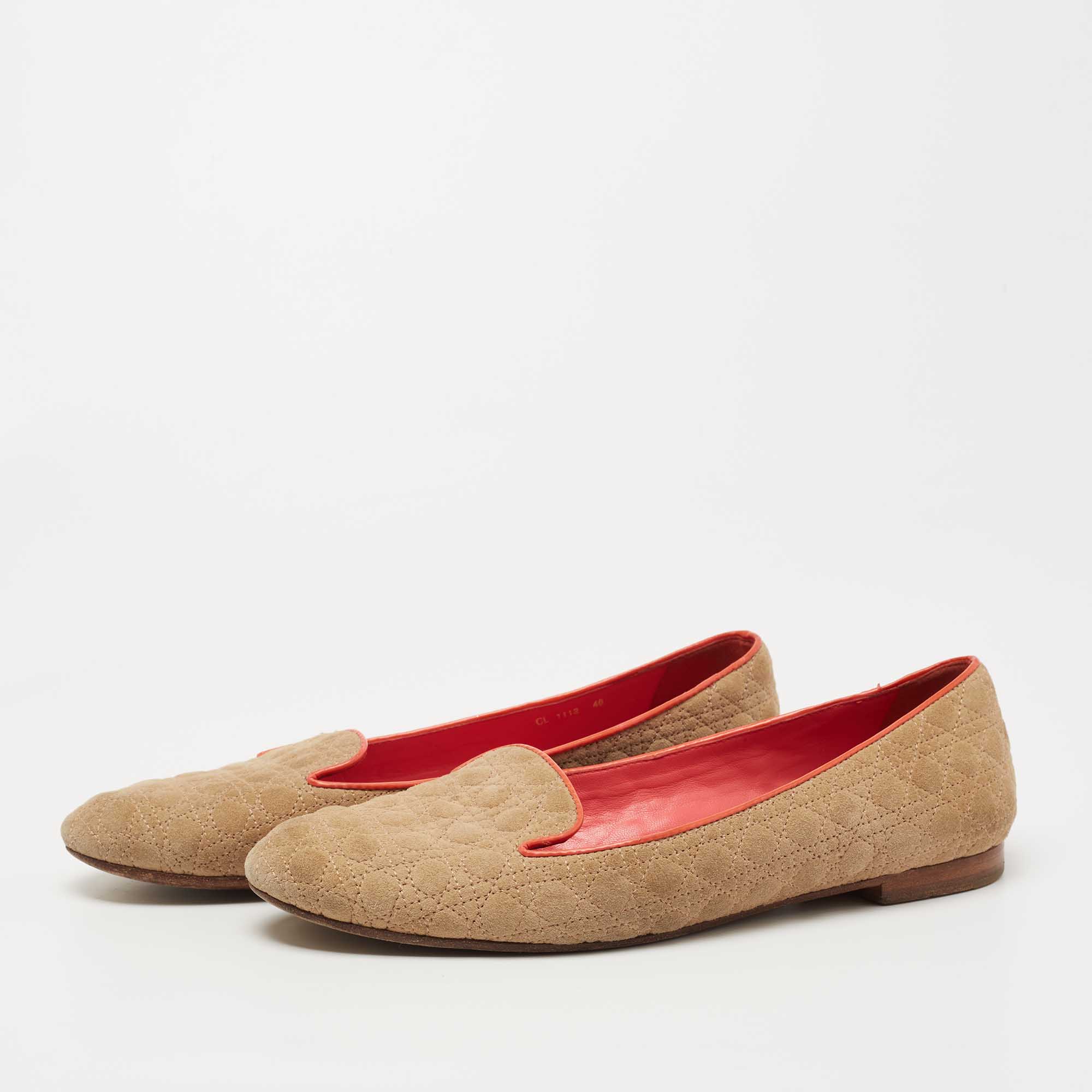 

Dior Beige Cannage Suede Smoking Slippers Size, Brown