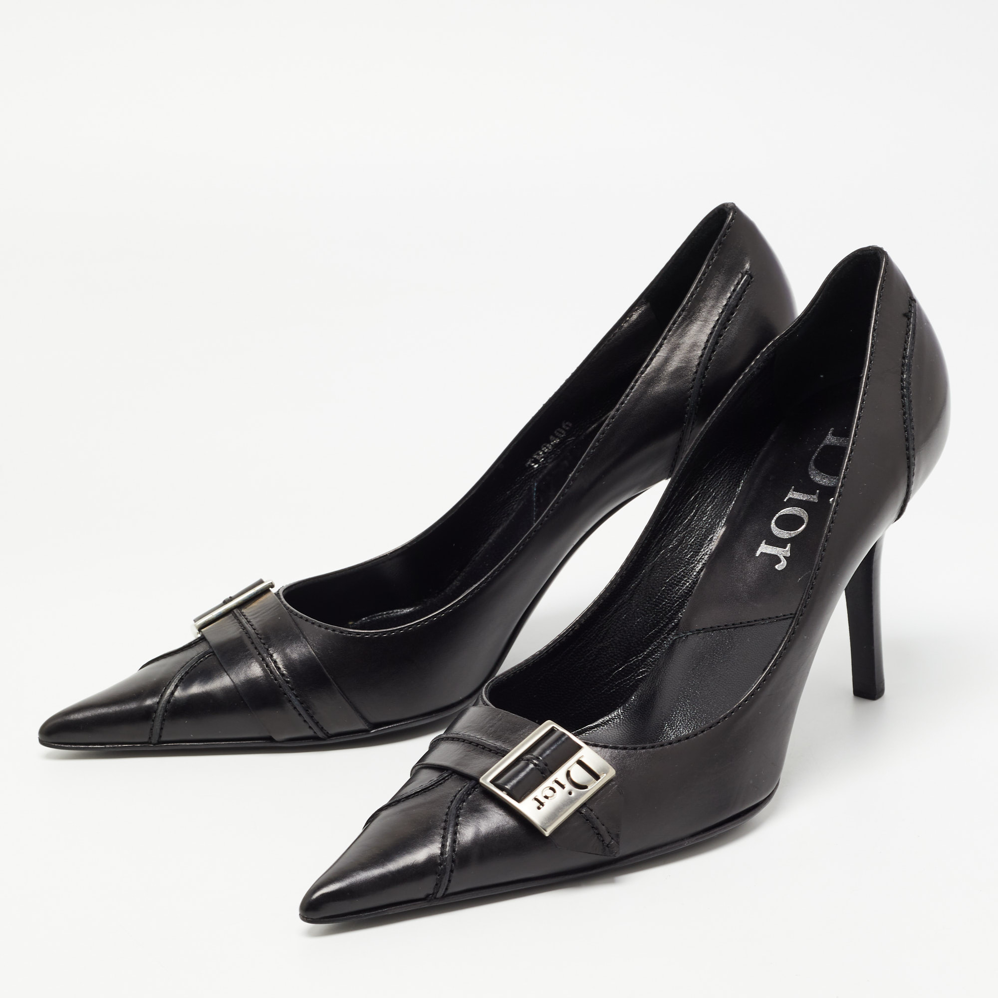 

Dior Black Leather Pointed Toe Pumps Size