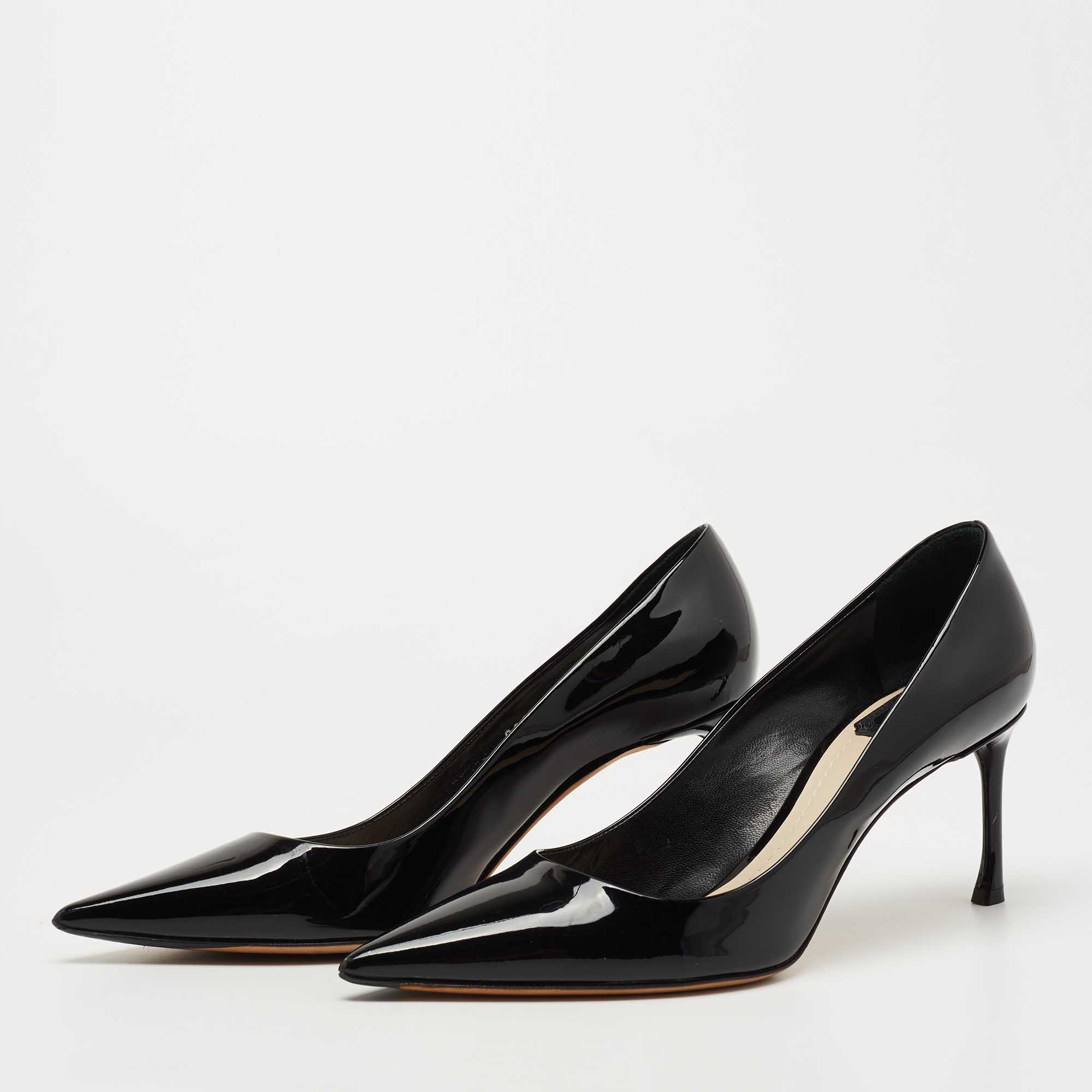 

Dior Black Patent Leather Pointed Toe Pumps Size