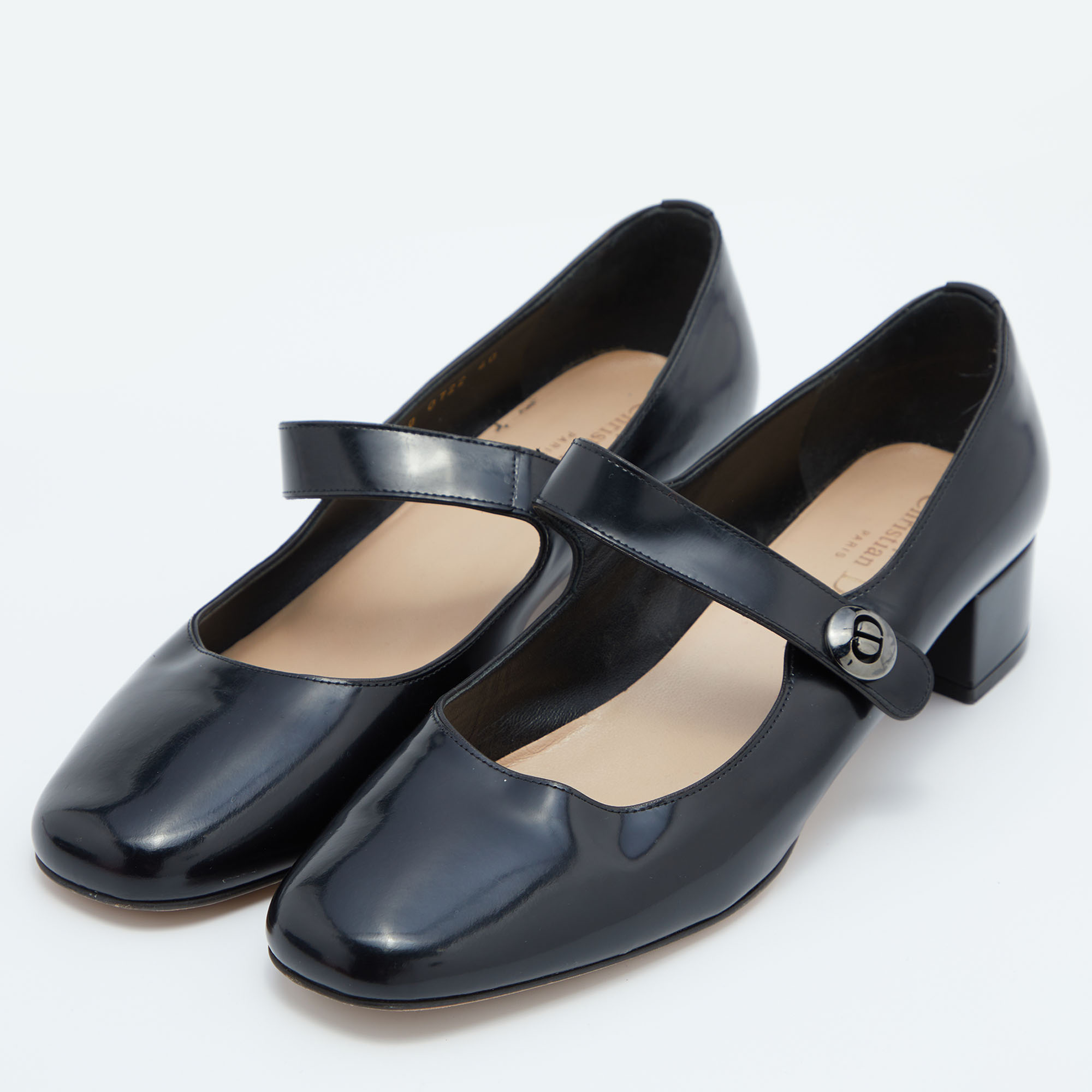 

Dior Black Patent Leather Pumps Size