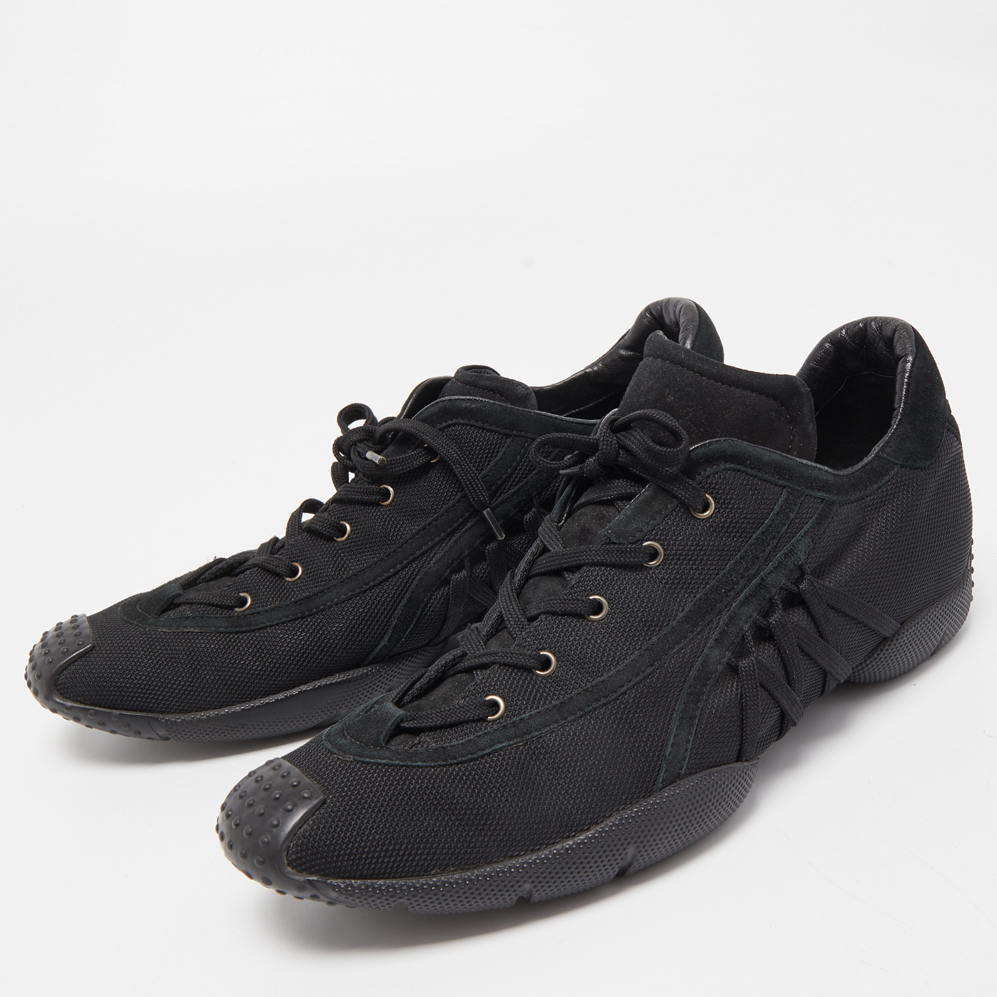

Dior Black Mesh and Suede Lace Up Sneakers Size