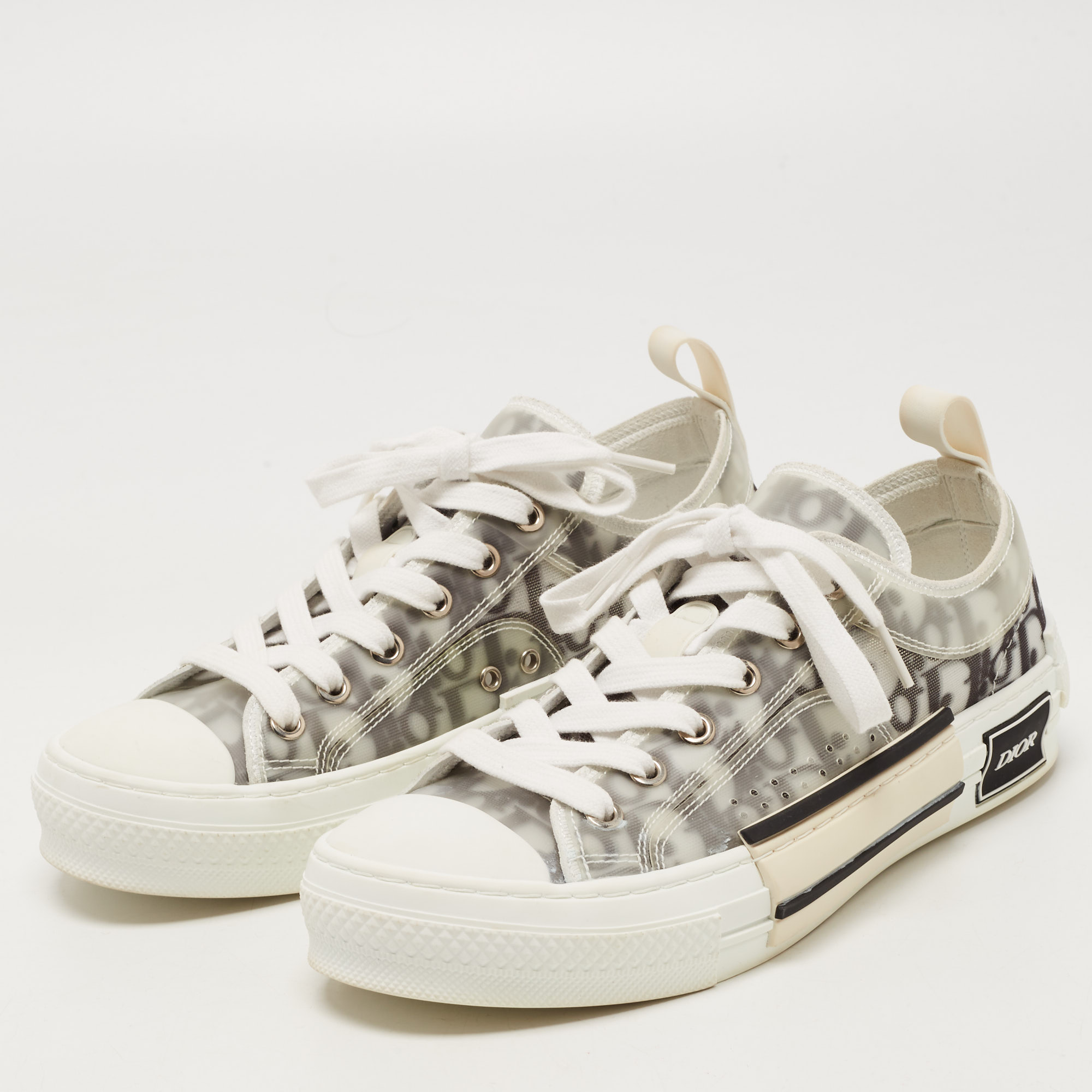 

Dior Green/White PVC and Mesh B23 Sneakers Size