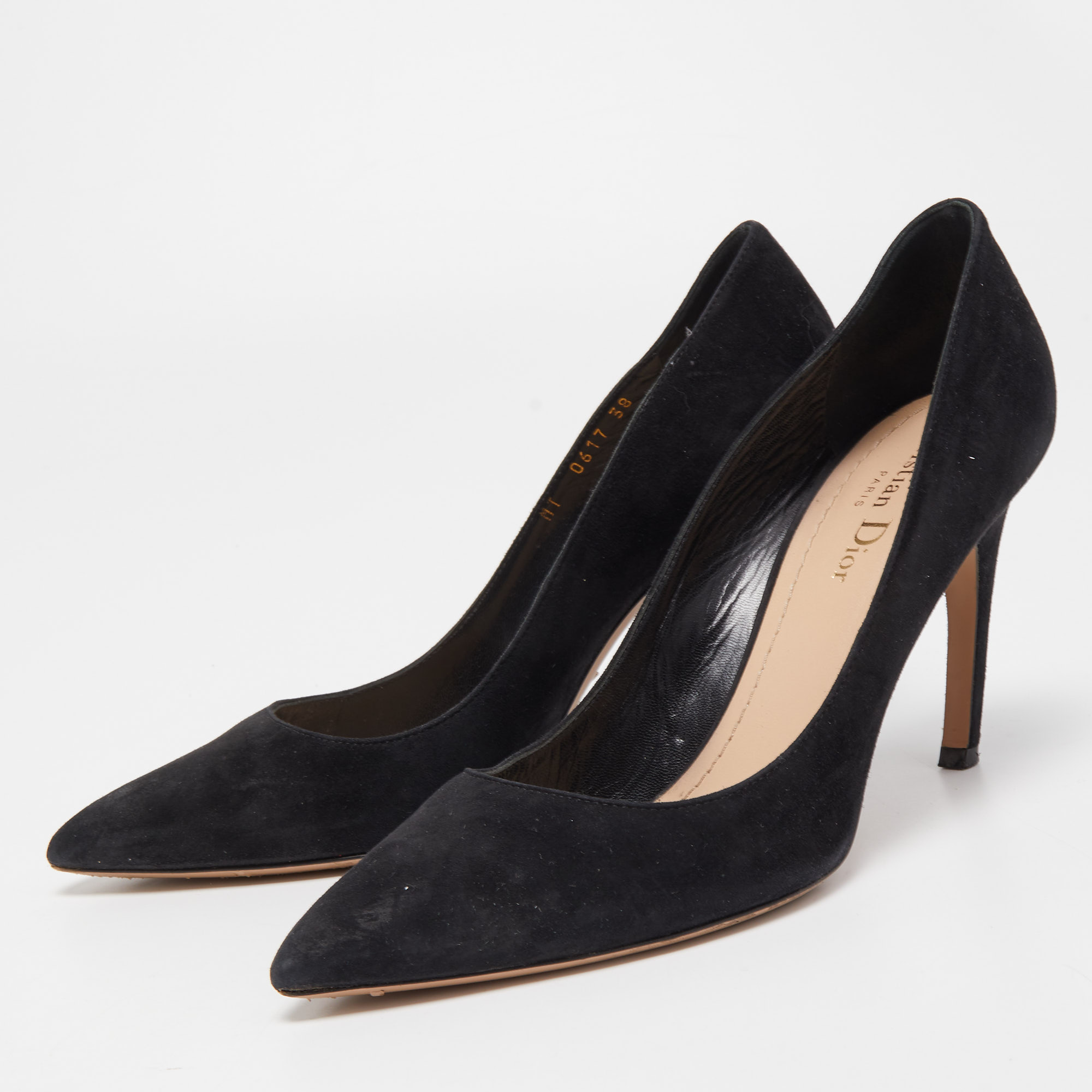 

Dior Black Suede Pointed Toe Pumps Size