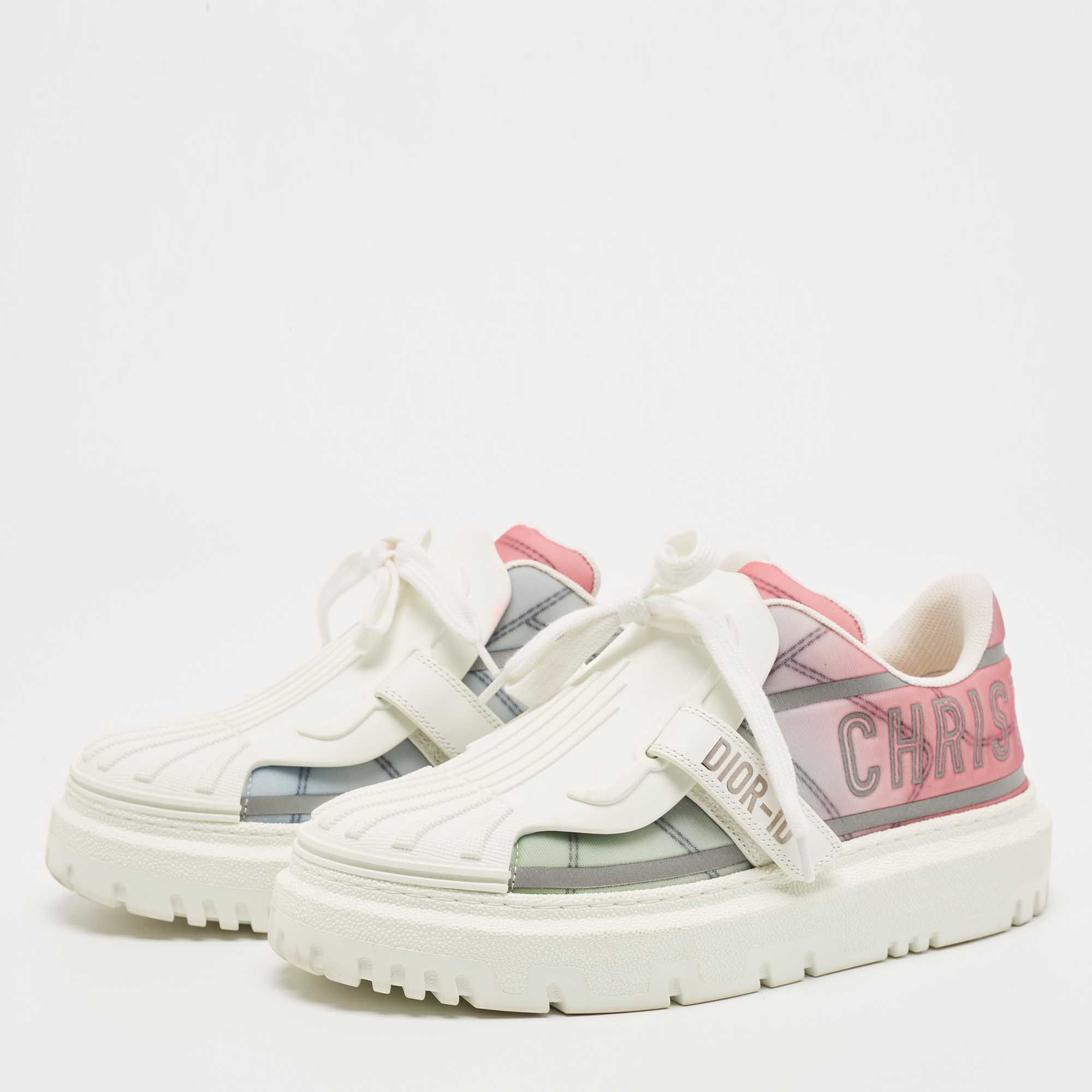 

Christian Dior Multicolor Canvas and Rubber Dior ID Sneakers Size