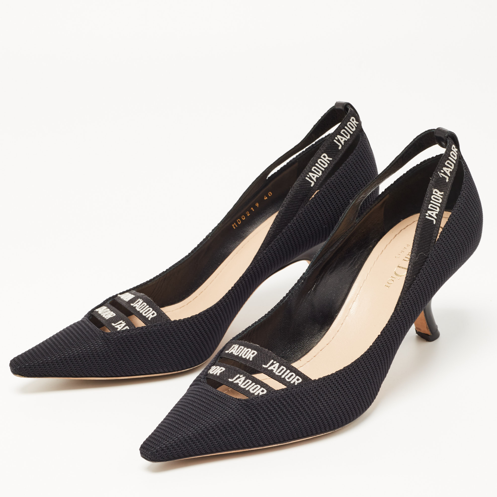 

Dior Black Mesh Jadior Pointed Toe Pumps Size