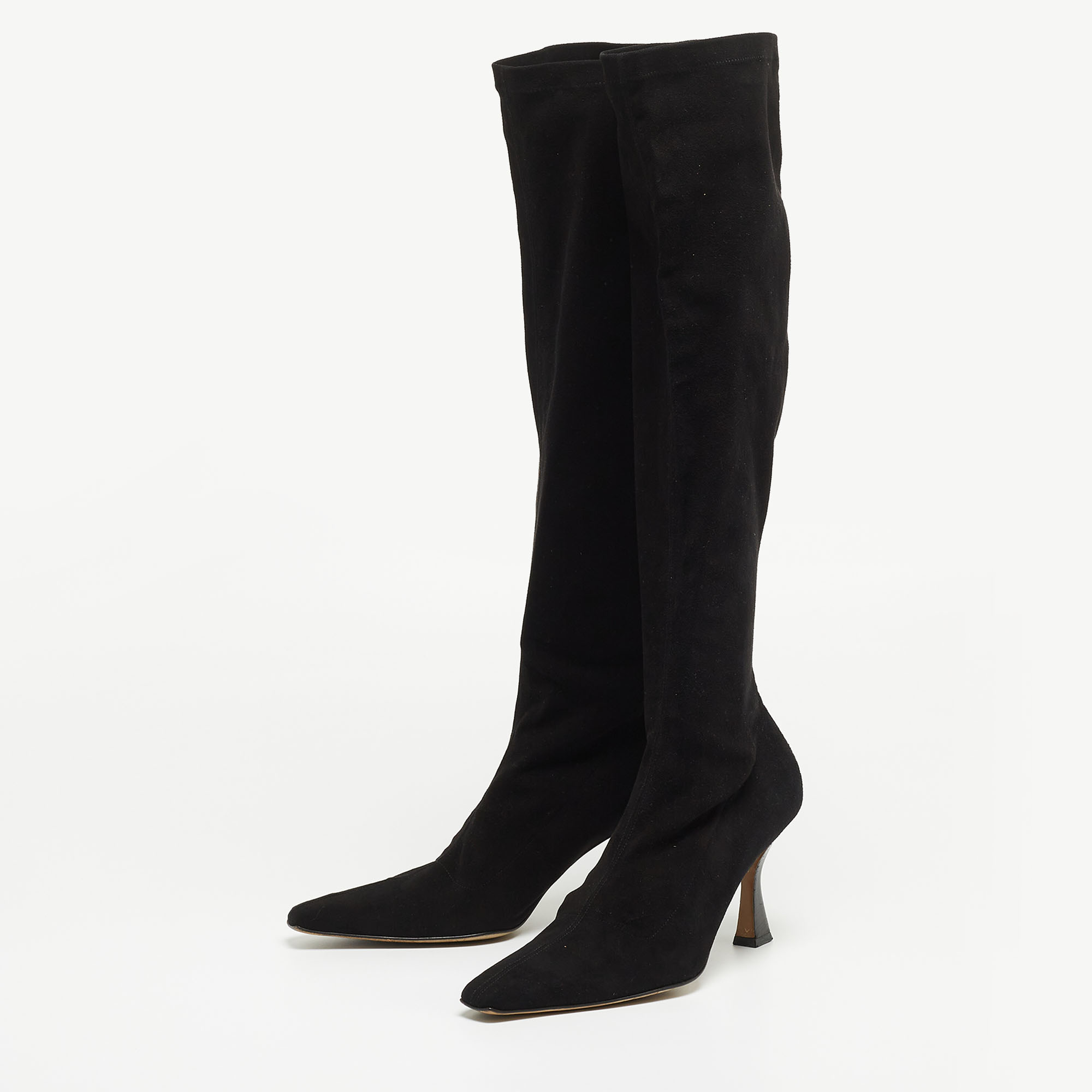 

Dior Black Suede Knee Length Boots Size