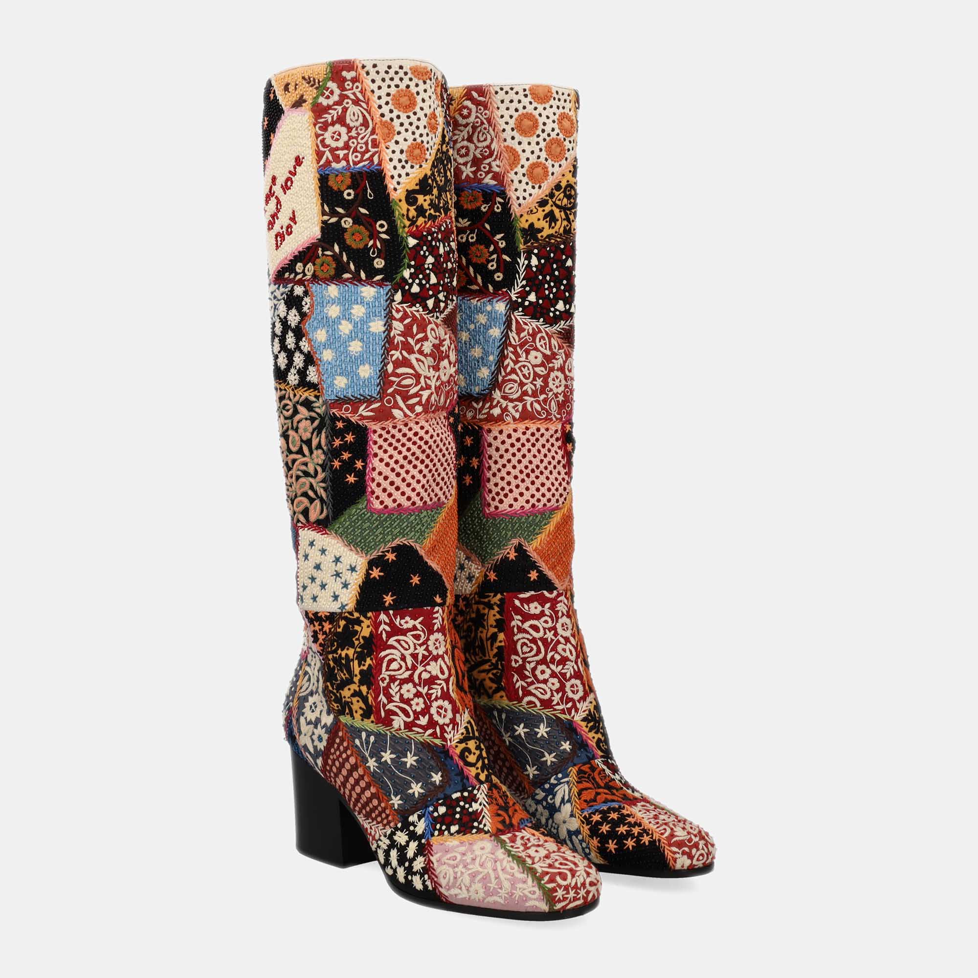 

Dior Women's Fabric Ankle Boots - Multicolor - EU