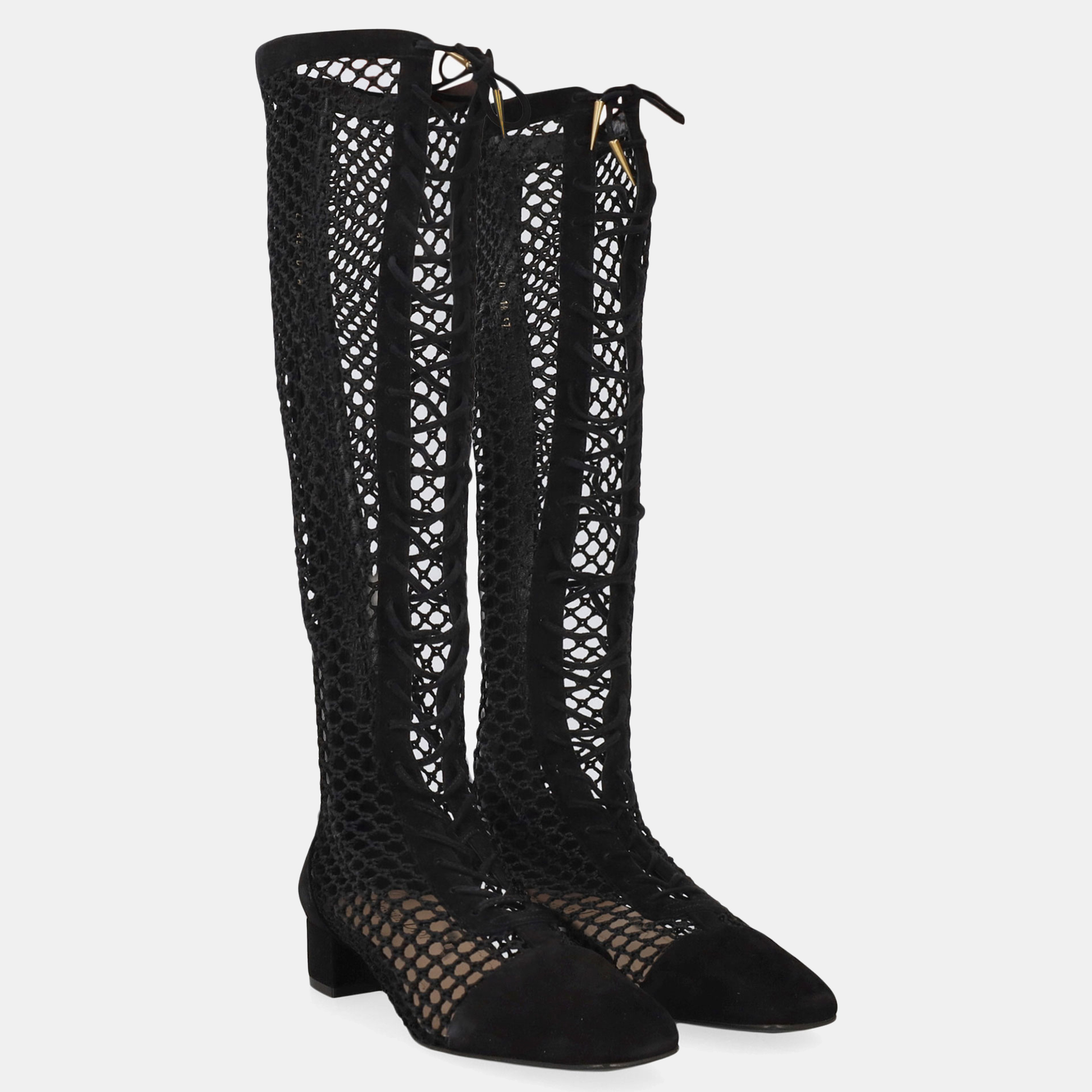 

Dior Women's Synthetic Fibers Boots - Black - EU