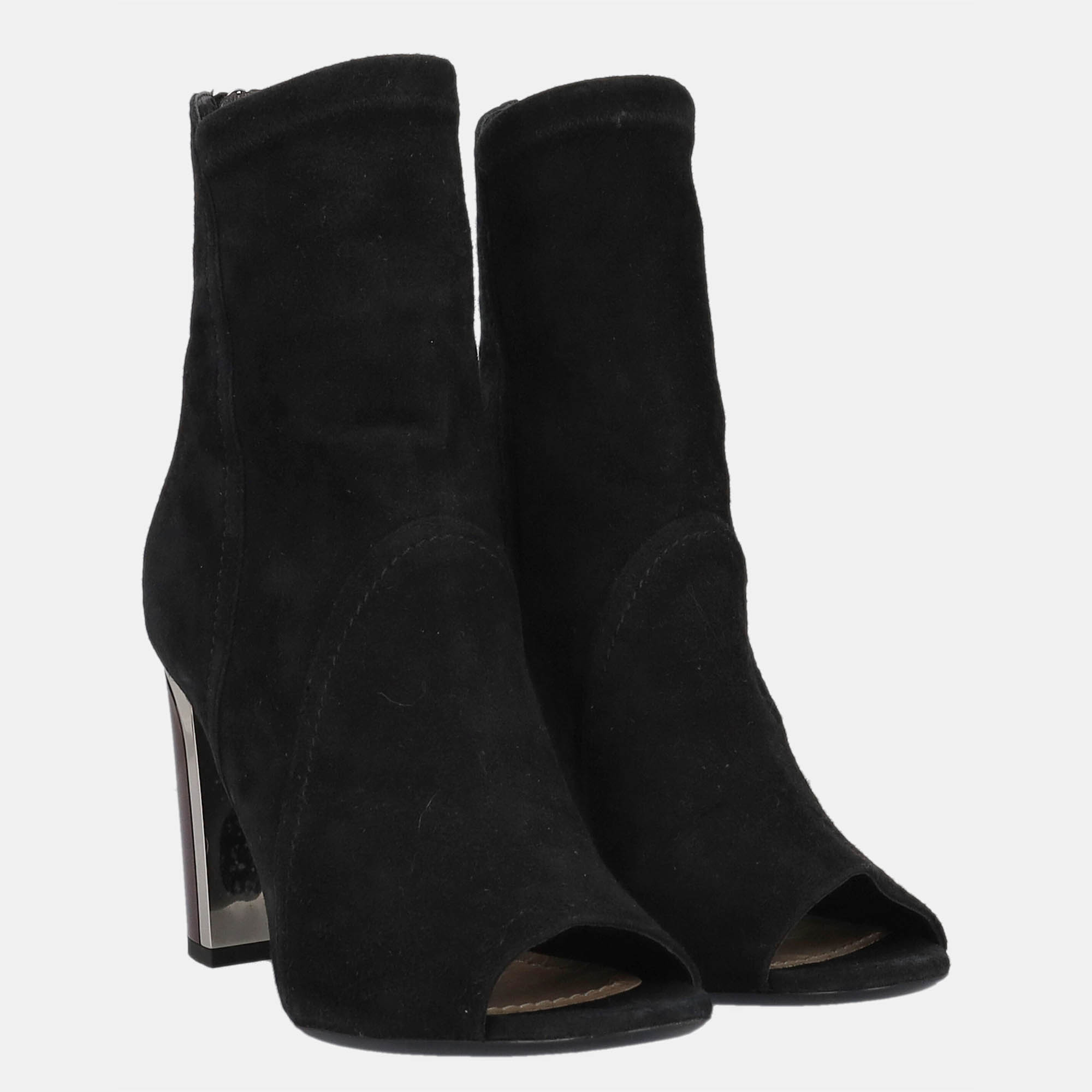 Dior Women's Leather Ankle Boots - Black - EU