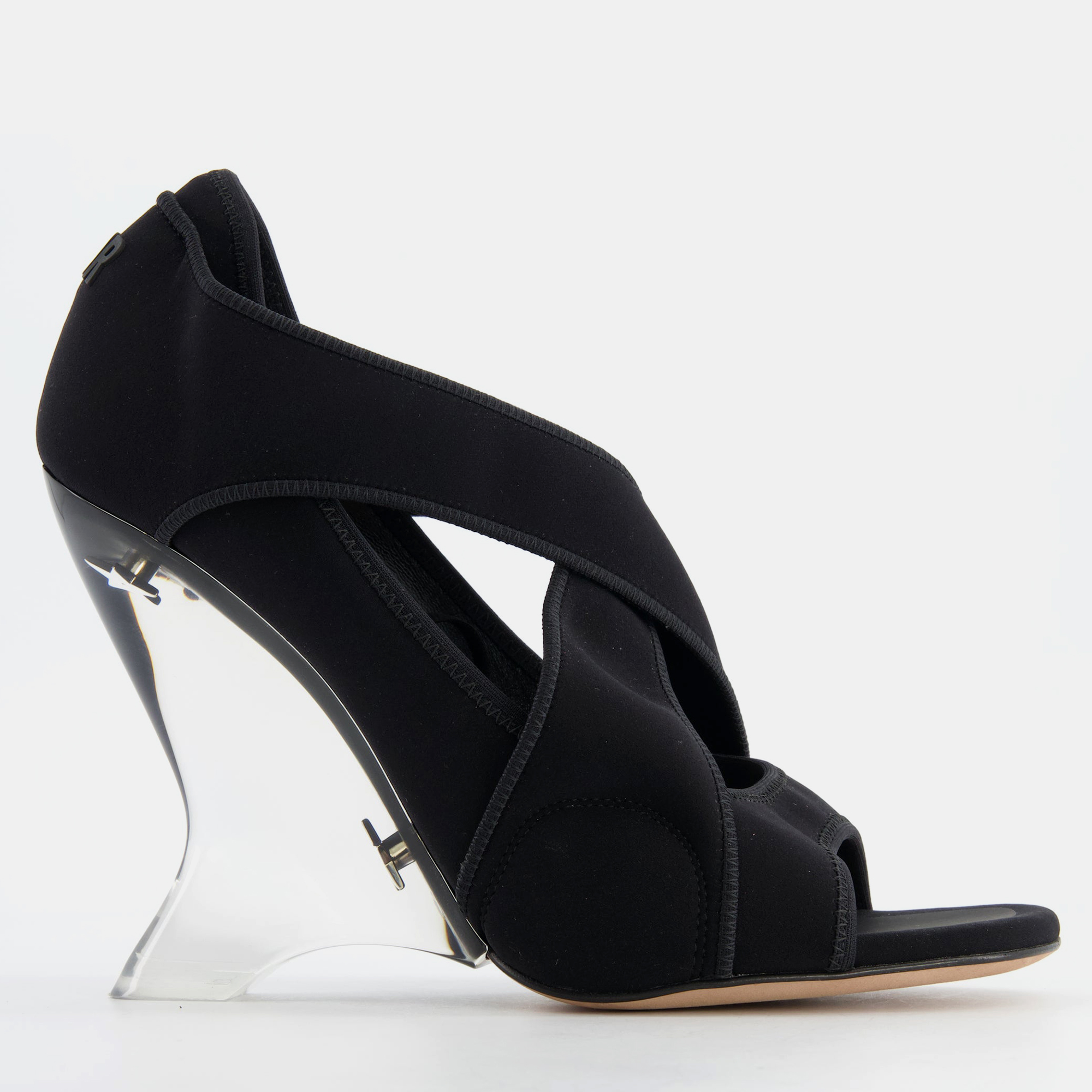 

Christian Dior Black Etoile Perspex Heels Size EU