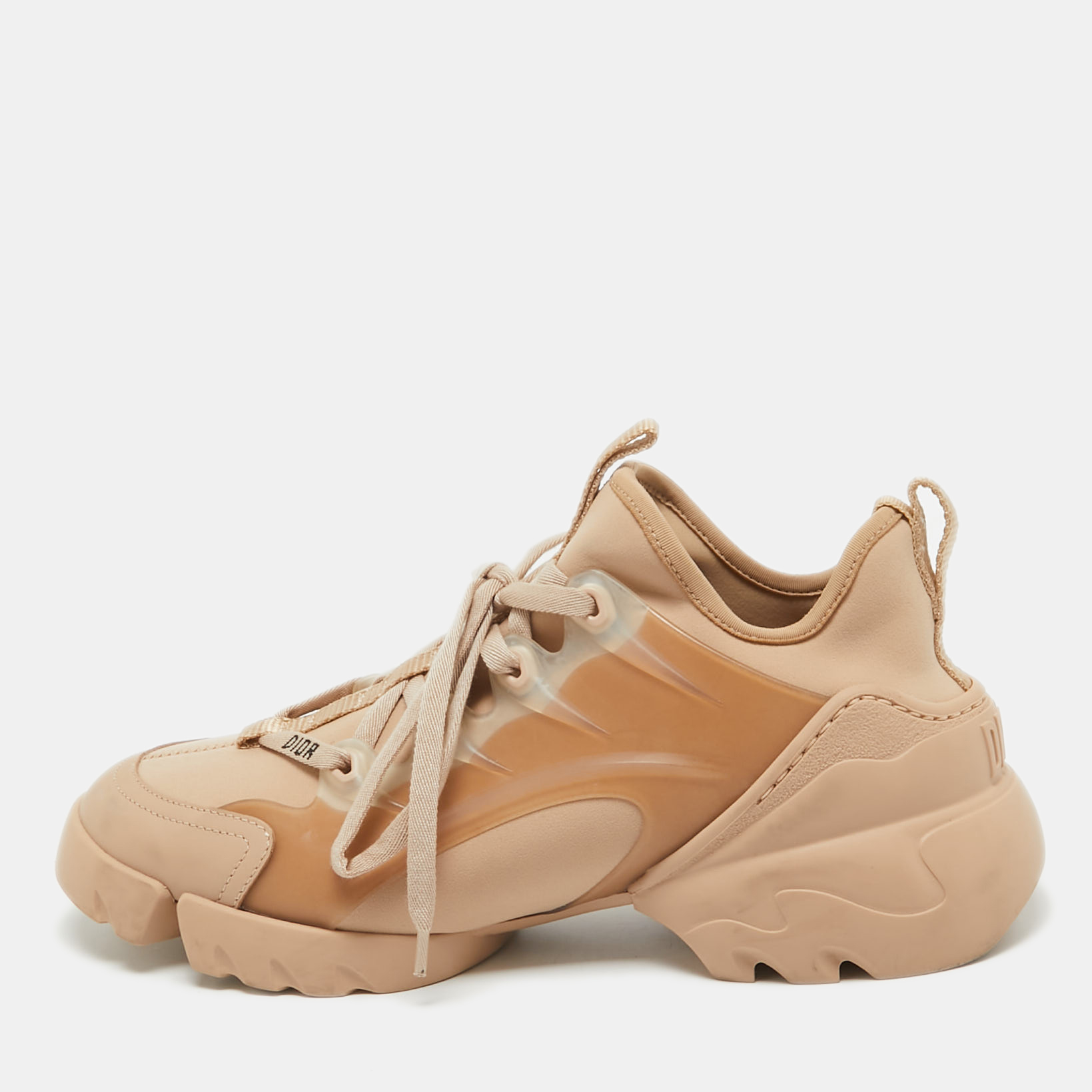 

Dior Beige Fabric and PVC D-Connect Sneakers Size