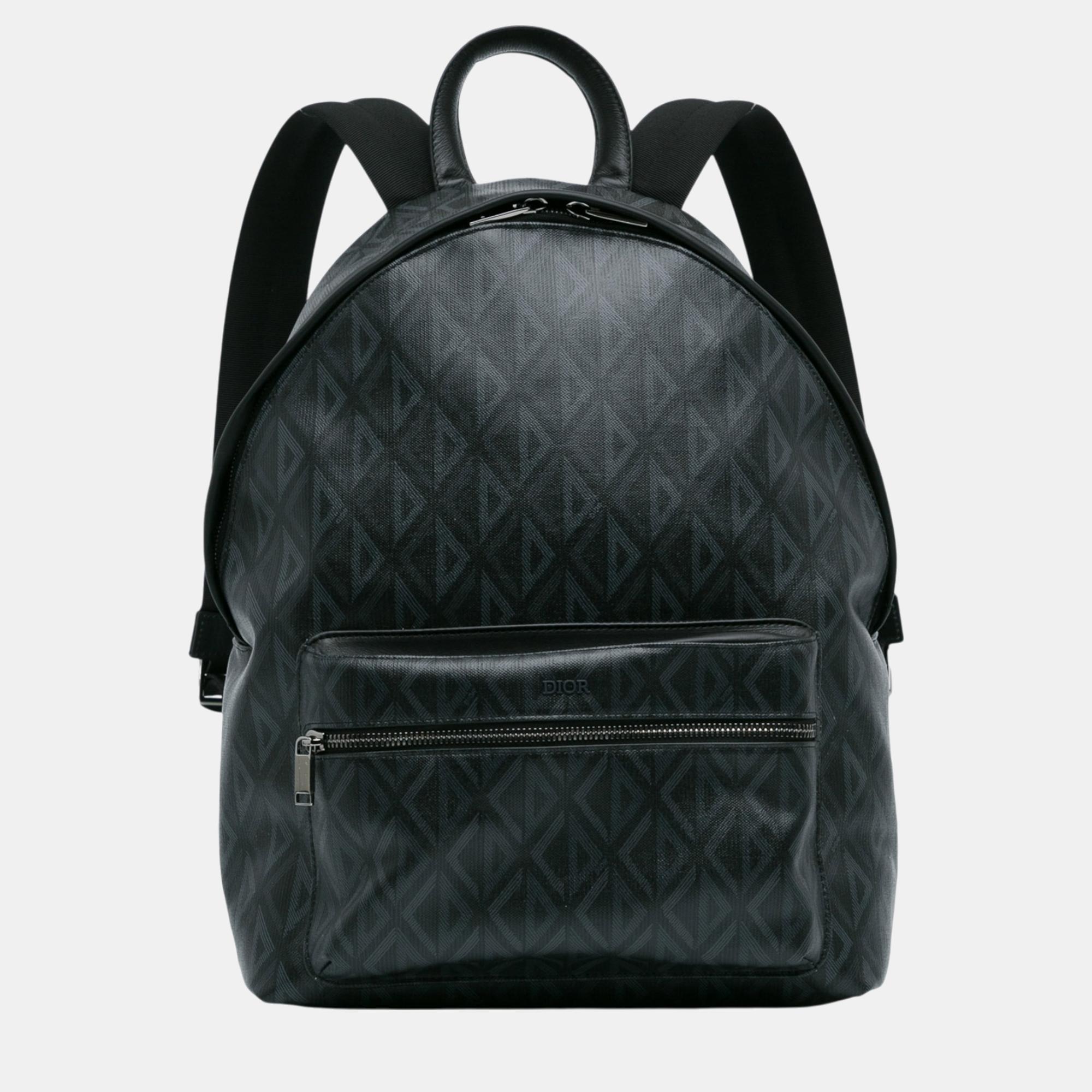 

Dior Black/Grey CD Diamond Rider Zipped Backpack