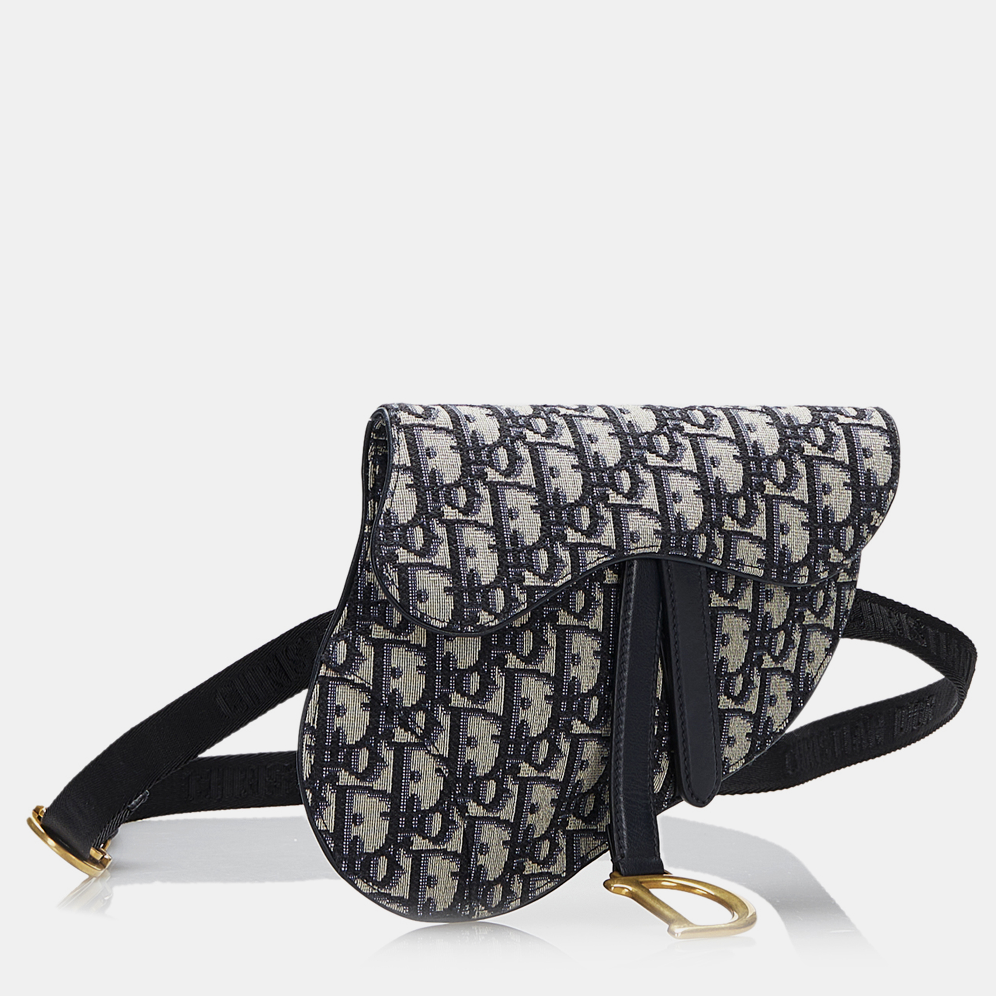 Dior Oblique Canvas Saddle Belt Bag 