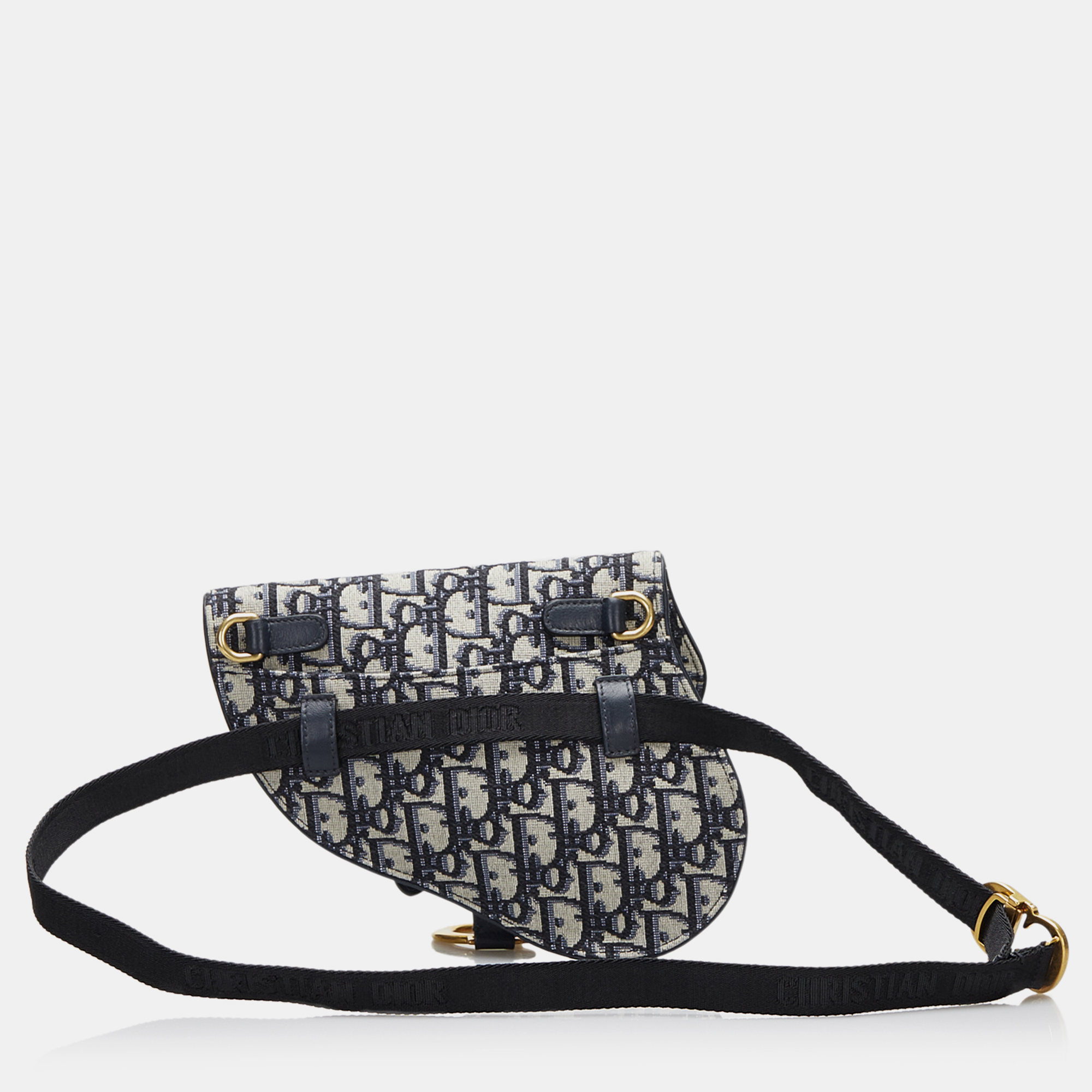 Dior Oblique Canvas Saddle Belt Bag 