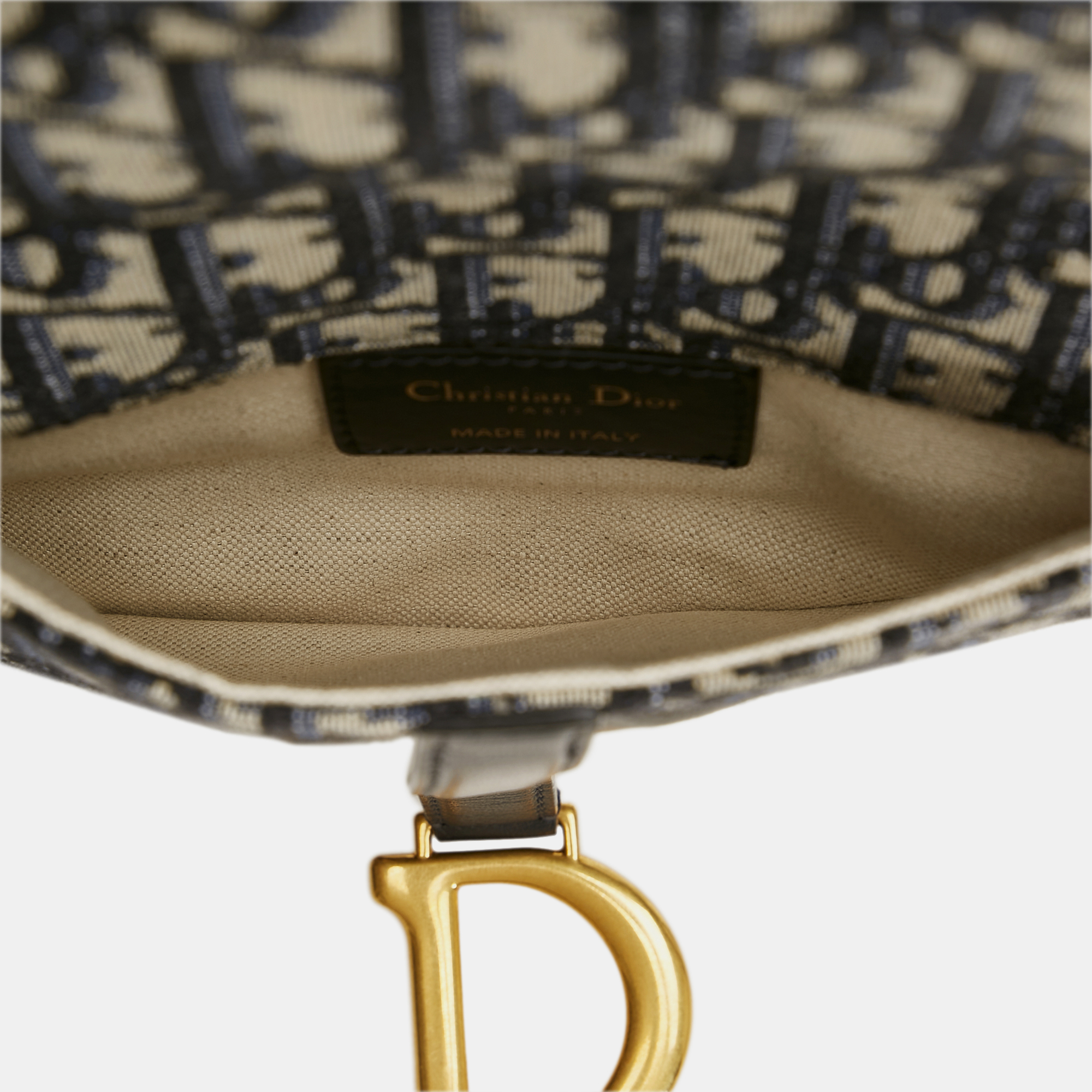 Dior Oblique Canvas Saddle Belt Bag 