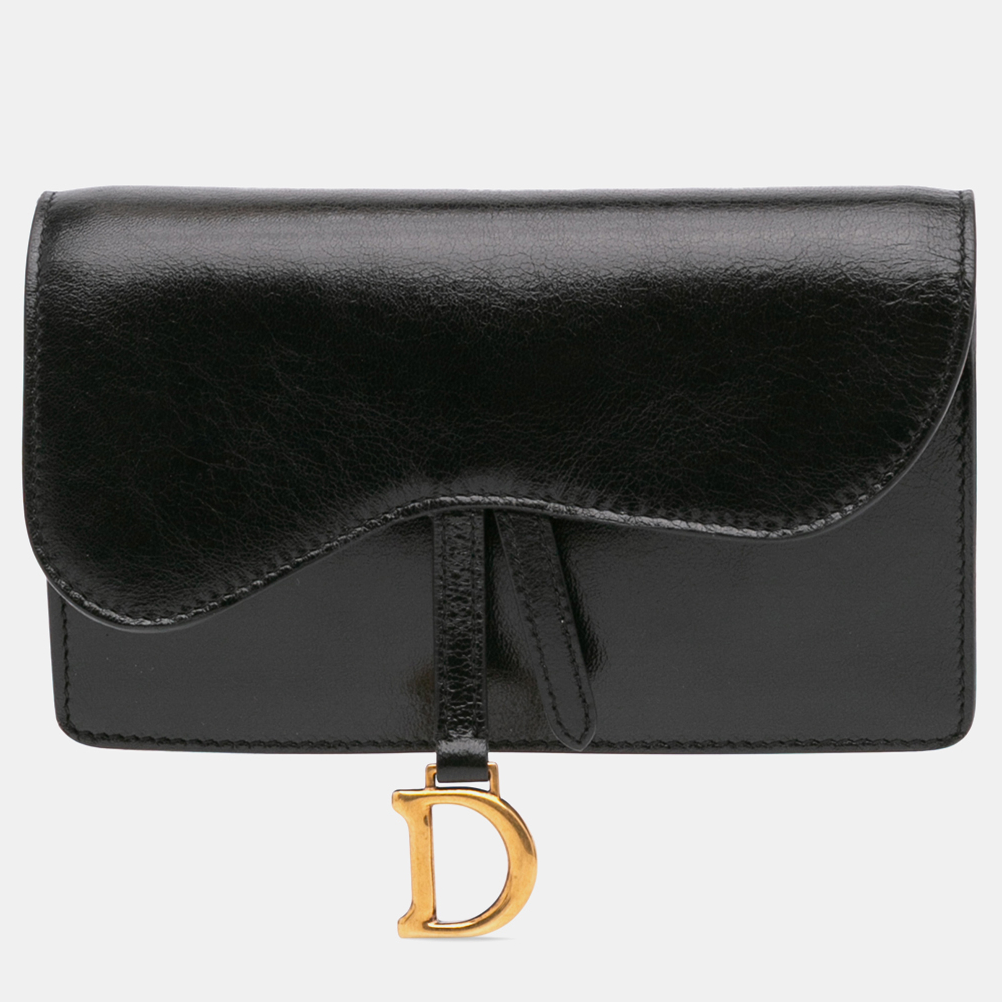 

Dior Leather Saddle Belt Pouch, Black